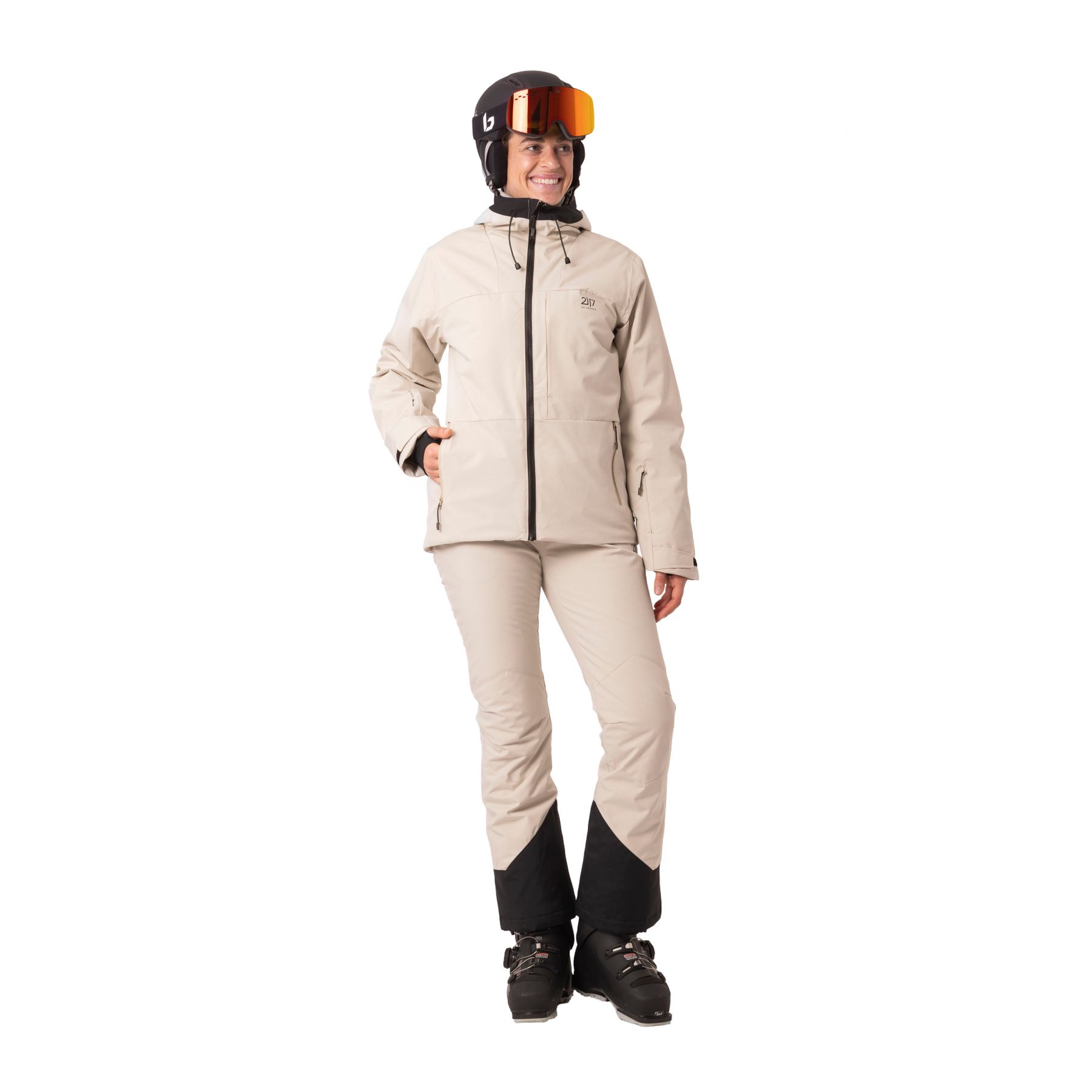 2117 of Sweden Humla, Skijacke, Damen, beige