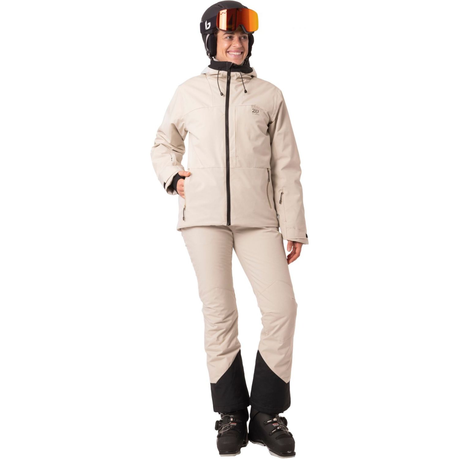 2117 of Sweden Humla, Skijacke, Damen, beige