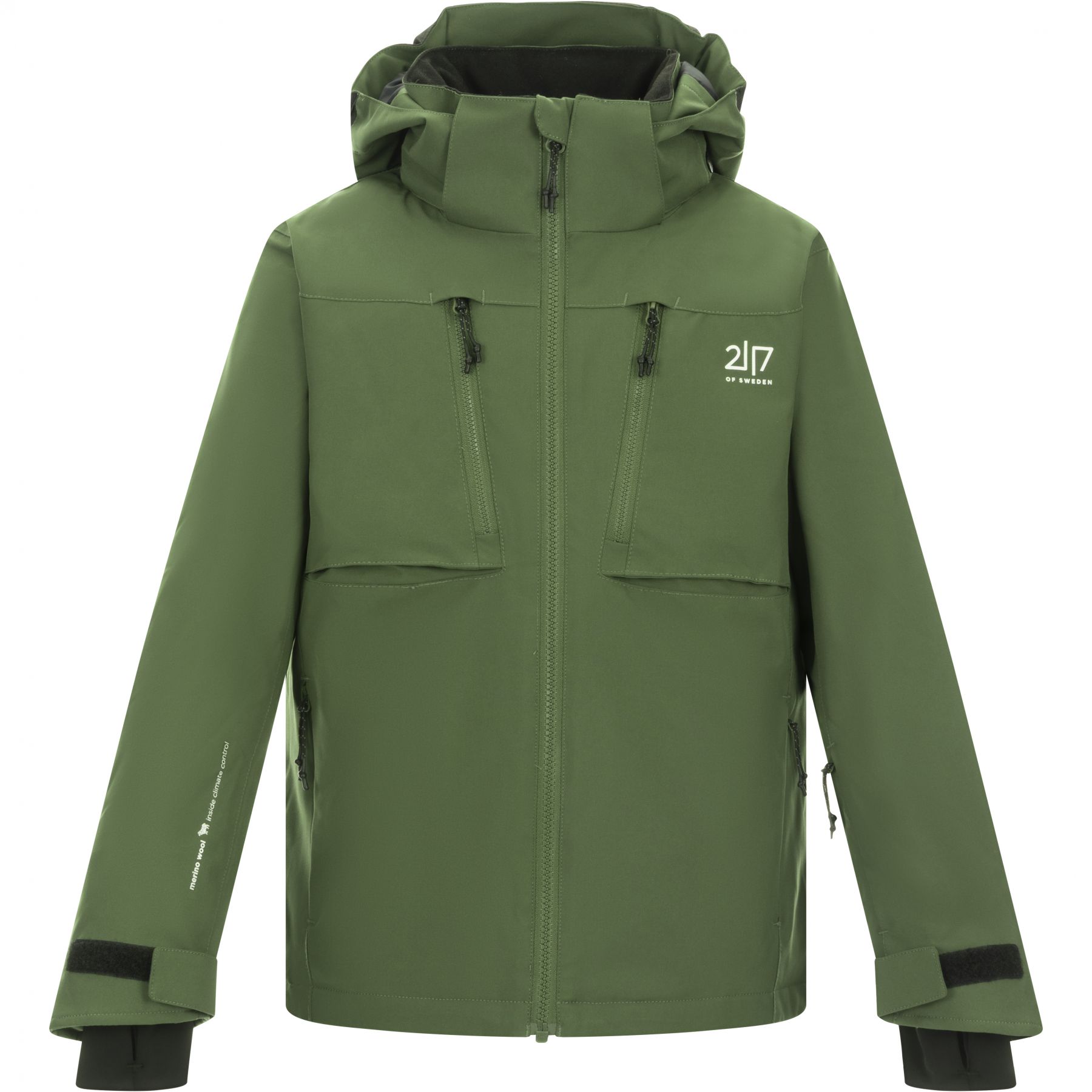 2117 of Sweden Lillpite, Skijacke, Junior, grün