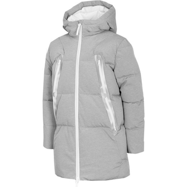 4F 4F Alba, Winterjacke, Junior, grau, Grey Melange