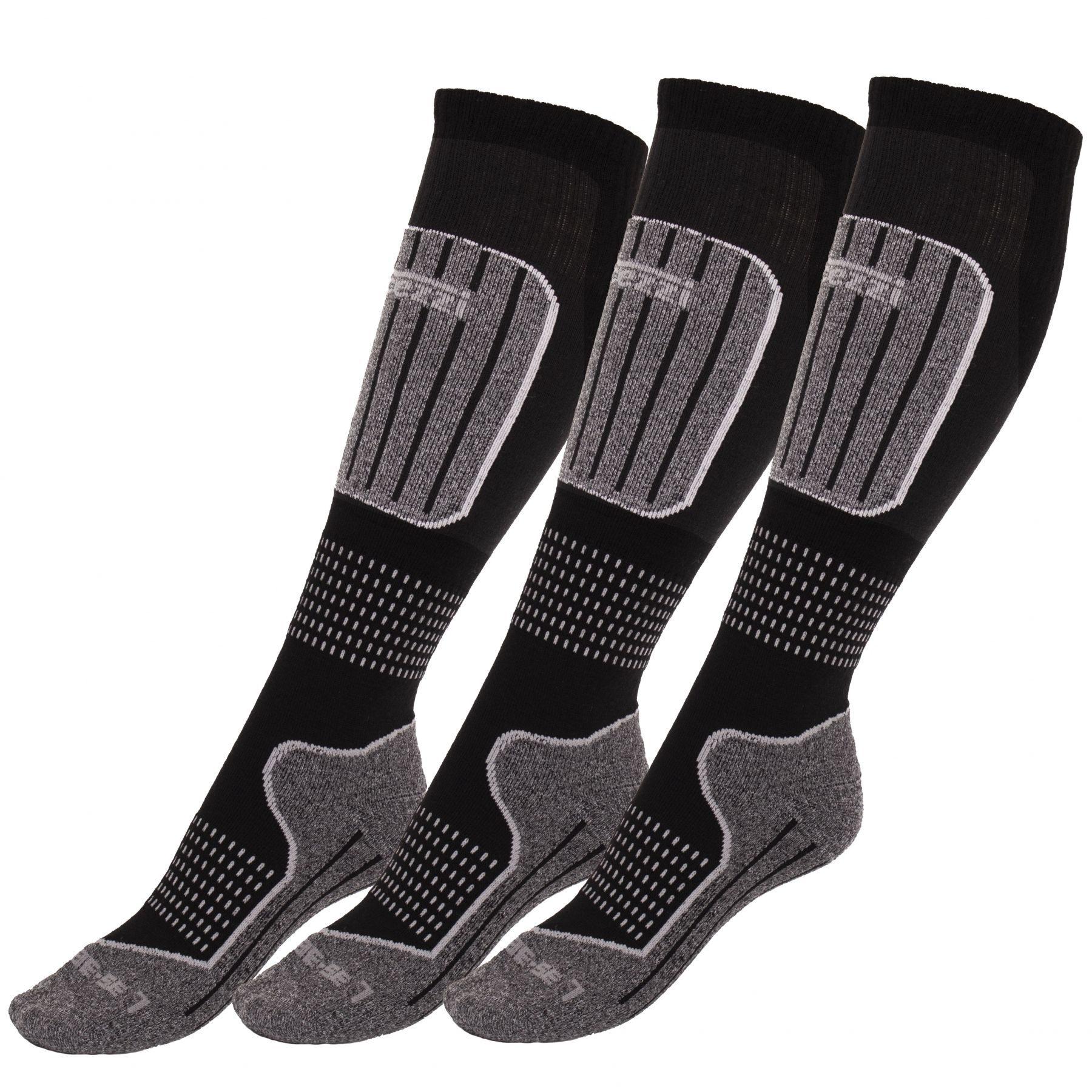 Accezzi Merino 20 Skisocken, 3 paar, schwarz