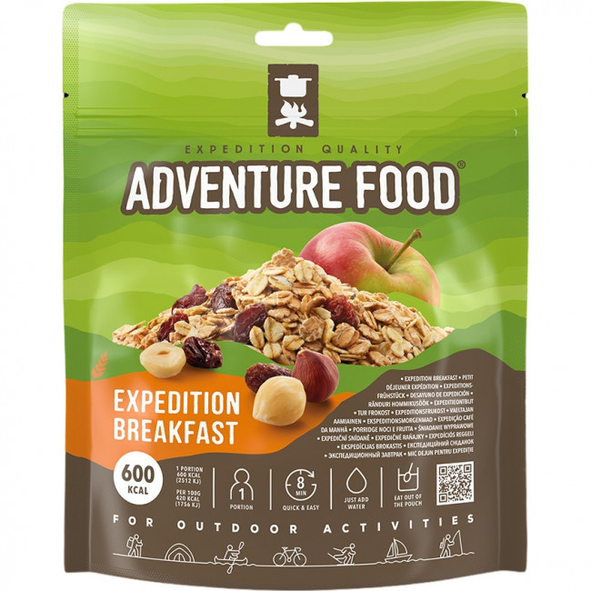 Adventure Food Expedition Frühstück, gefriergetrocknete Nahrung