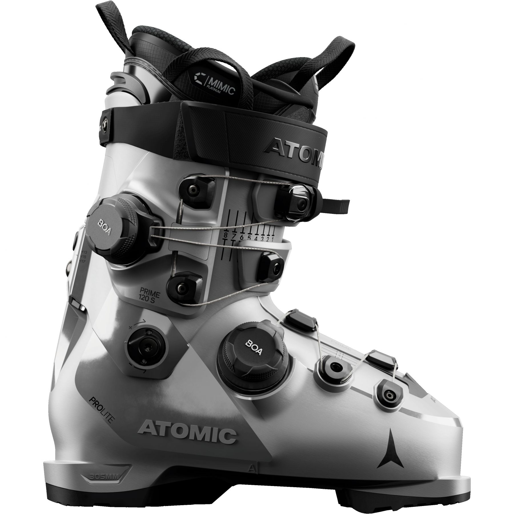 Atomic Hawx prime 120 S DUAL BOA, Skischuhe, Herren, silber