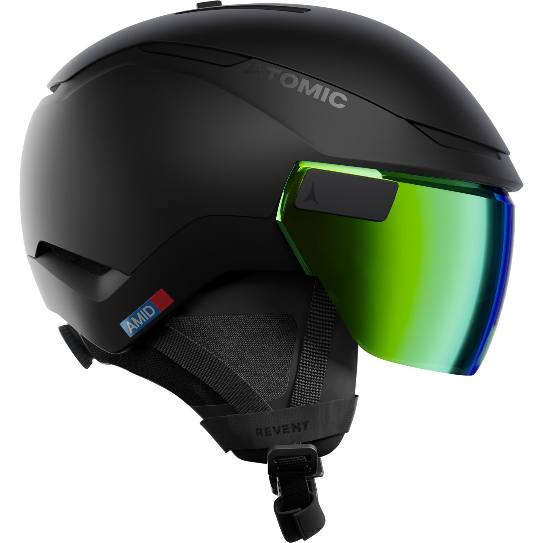 Atomic Revent GT Amid Visor HD, Skihelm mit Visier, schwarz