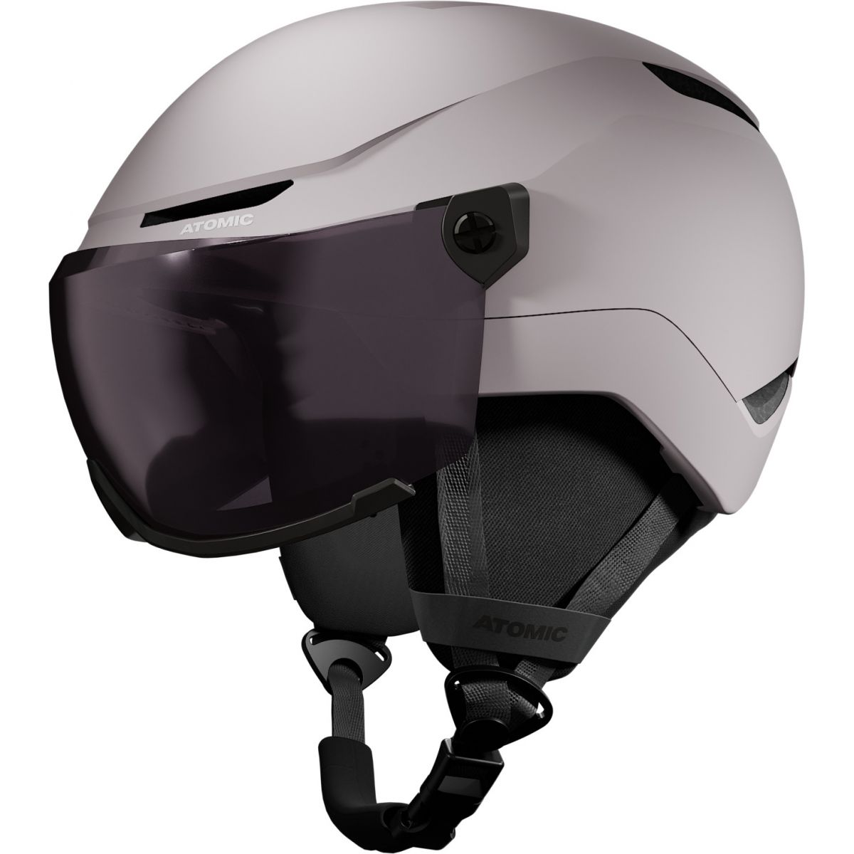 Atomic Revent Visor, Skihelm mit Visier, Junior, grau