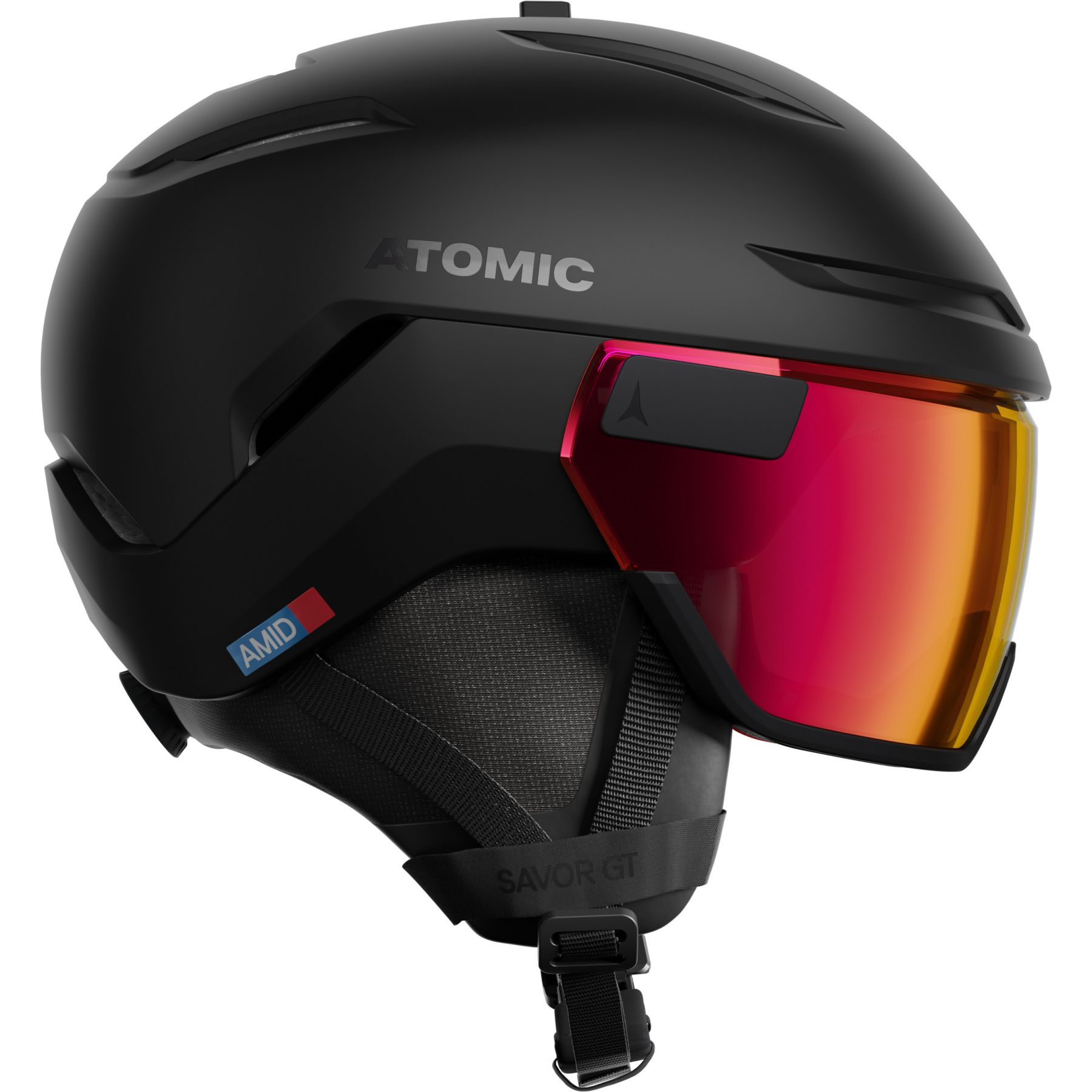 Atomic Savor GT Amid Visor Photo, Skihelm mit Visier, schwarz