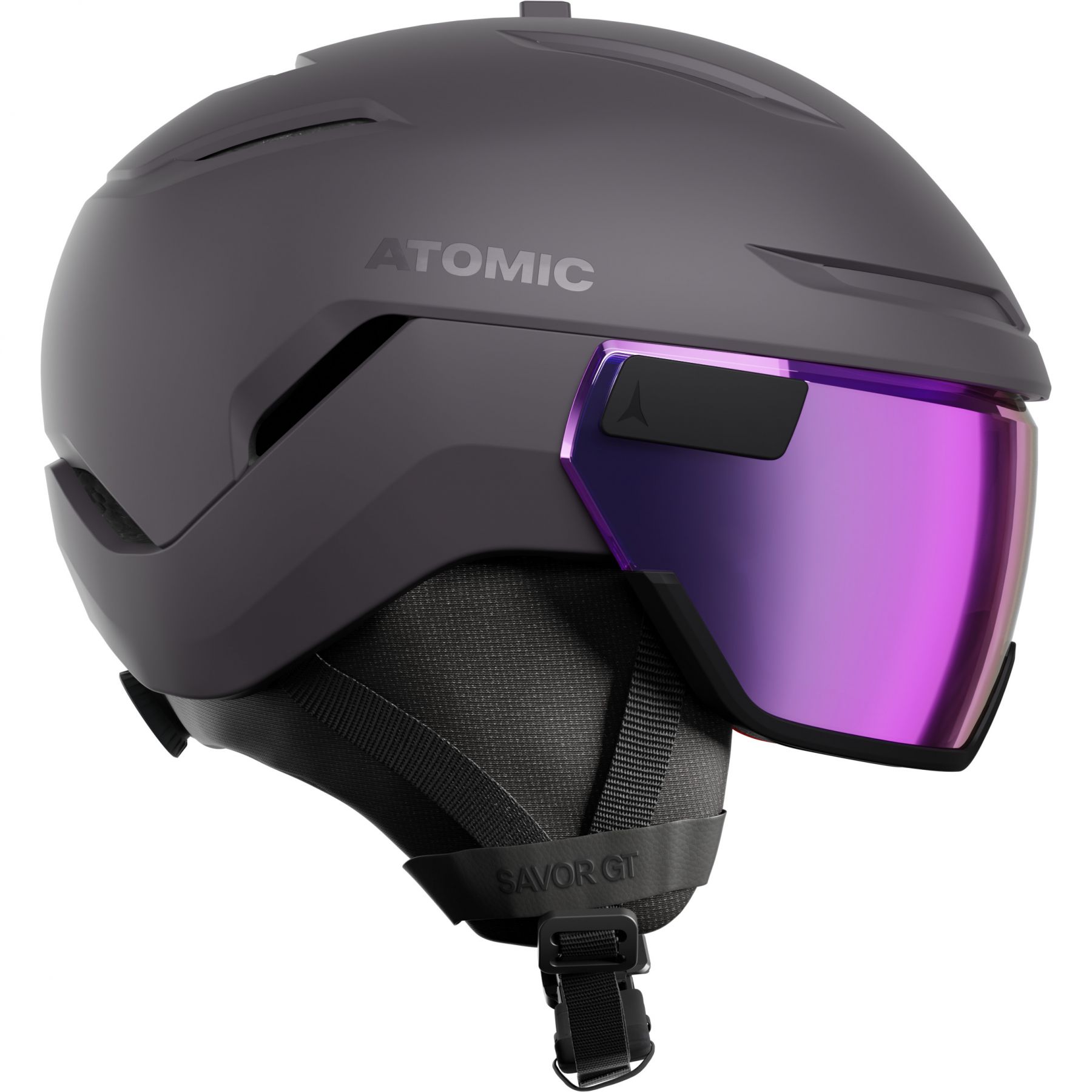 Atomic Savor GT Visor Stereo, Skihelm mit Visier, grau