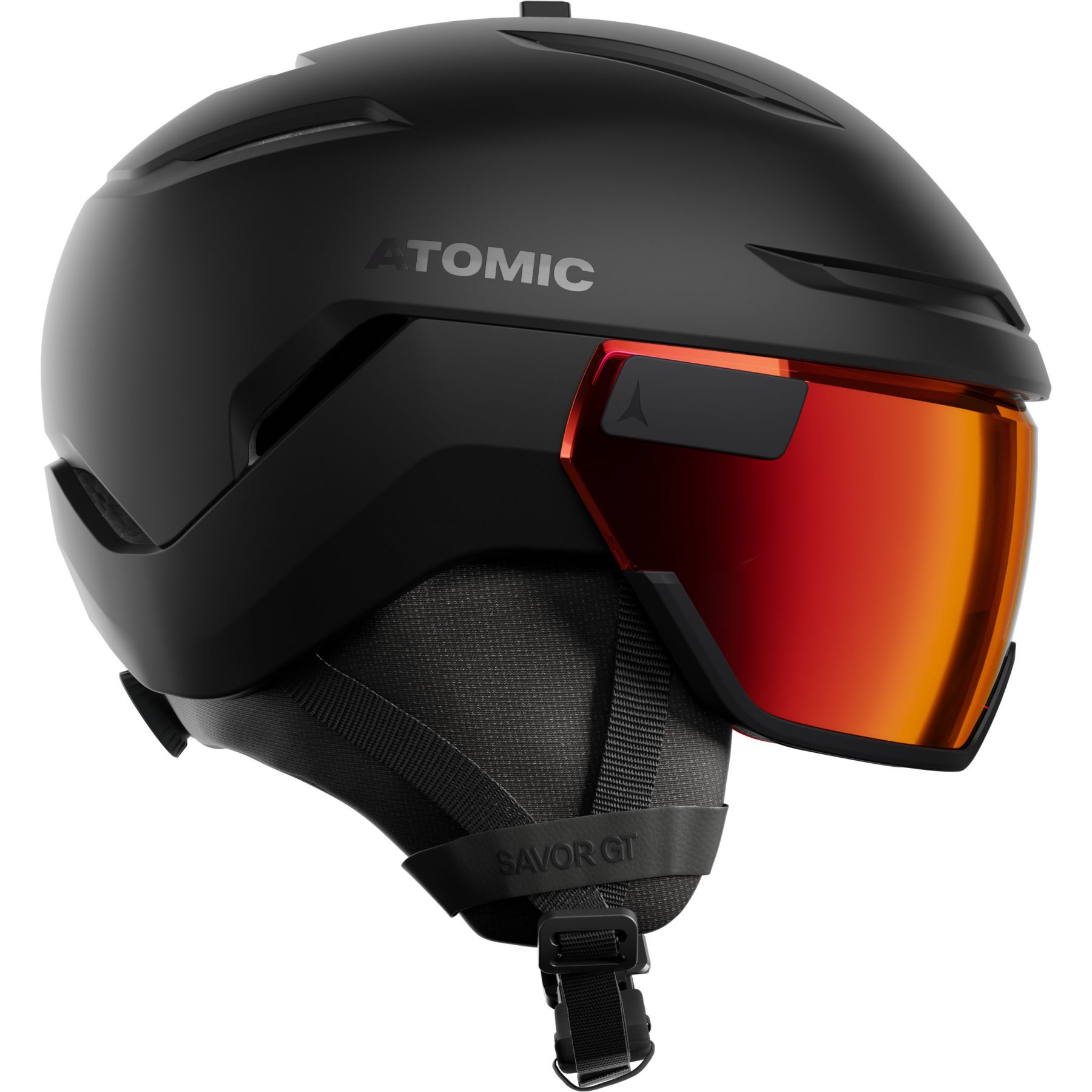 Atomic Savor GT Visor Stereo, Skihelm mit Visier, schwarz