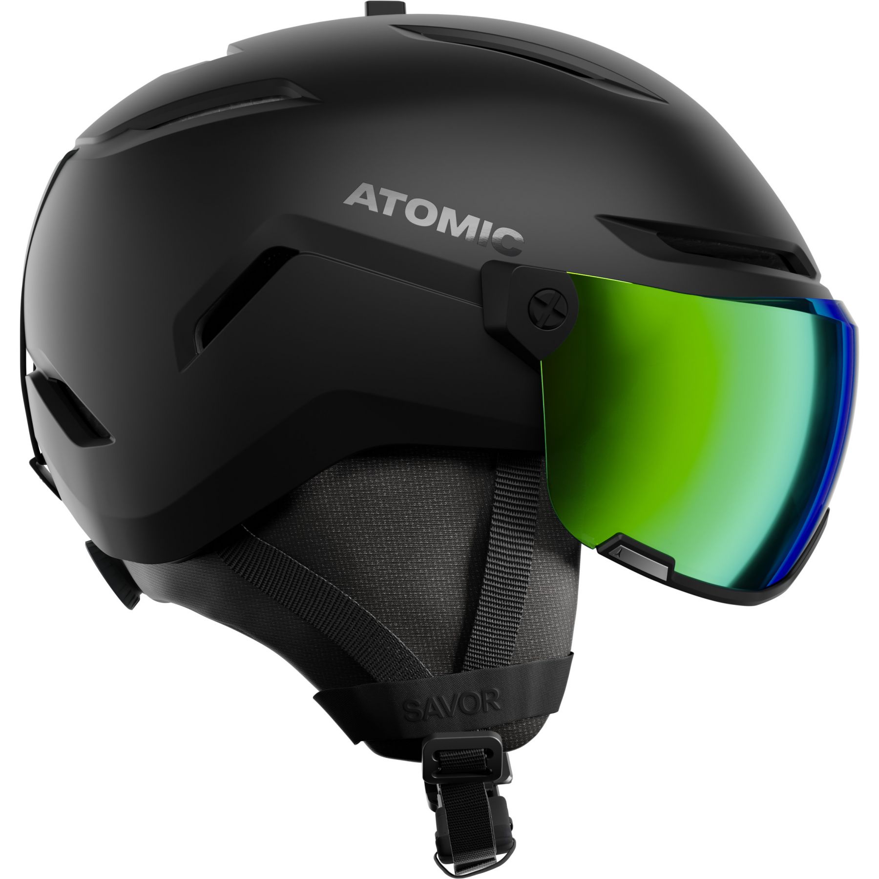 Atomic Savor Visor HD, Skihelm mit Visier, schwarz