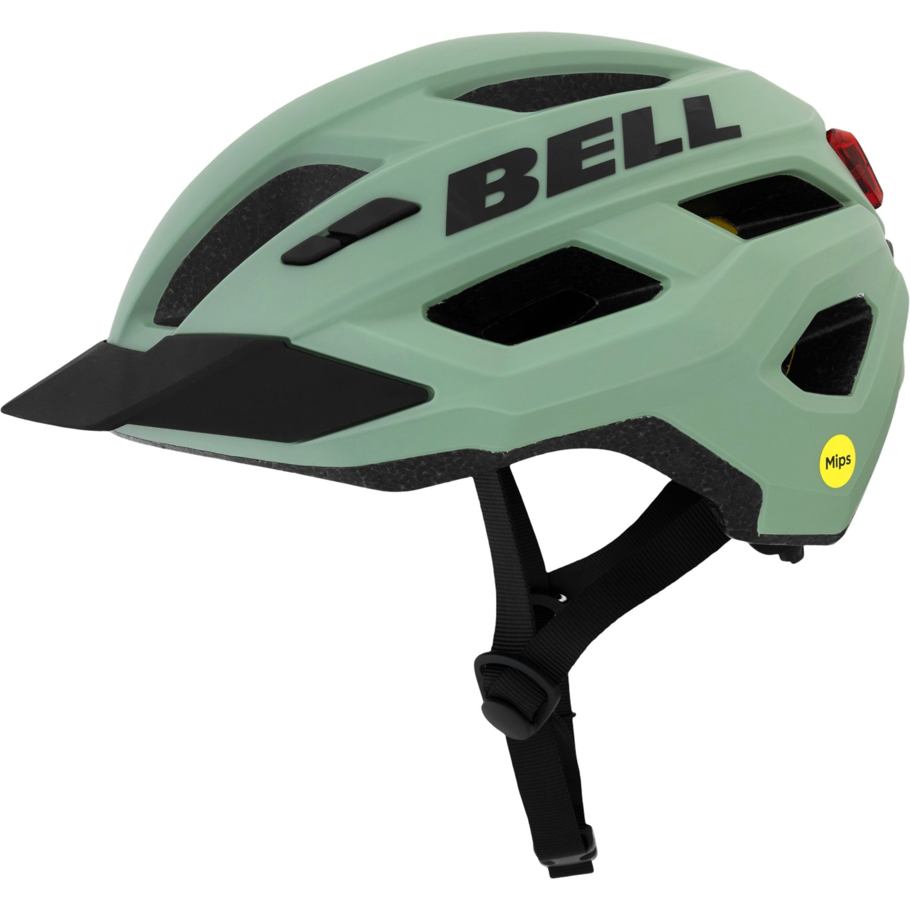 Bell Kick LED Mips, Fahrradhelm, weiß