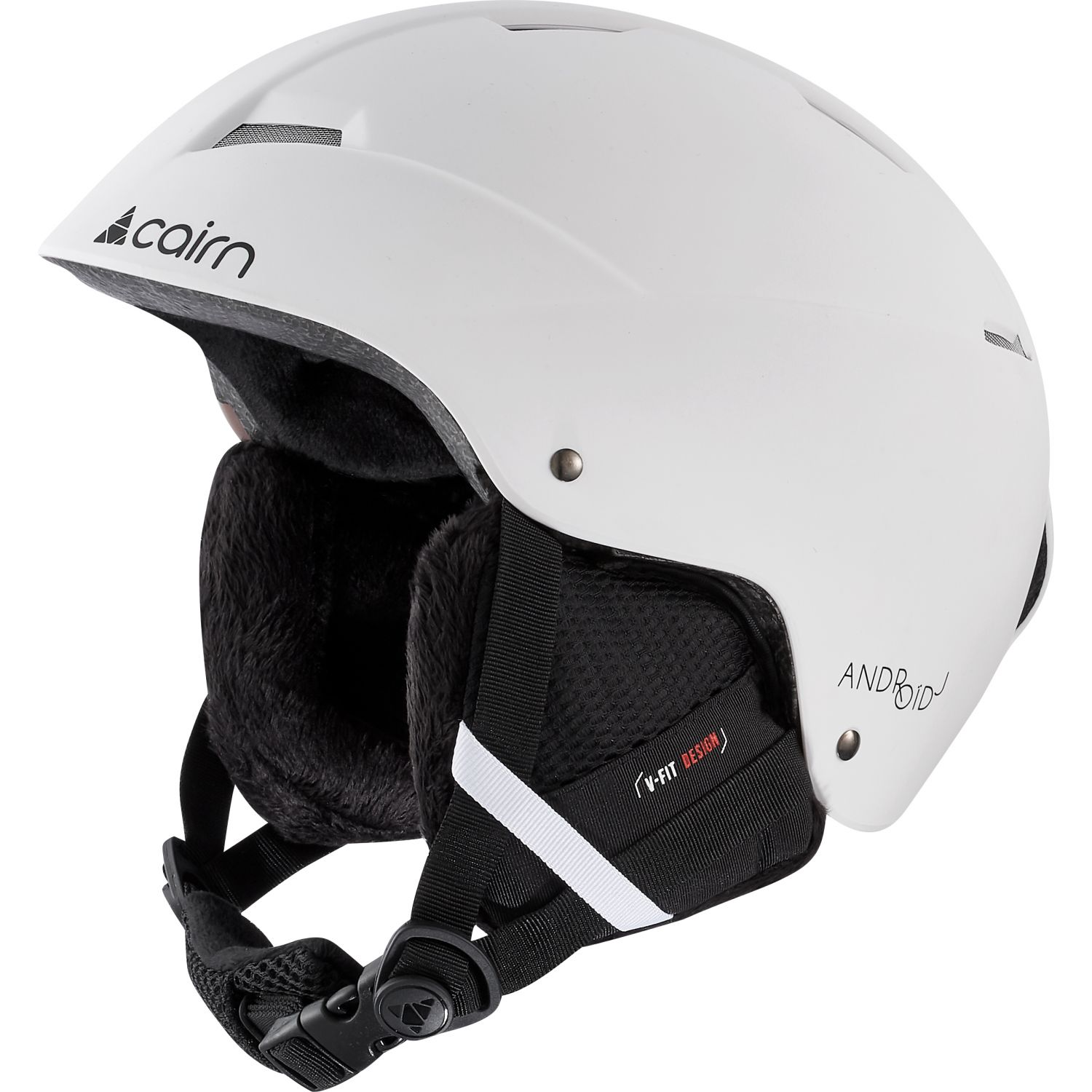 Cairn Android, Skihelm, Junior, mat white
