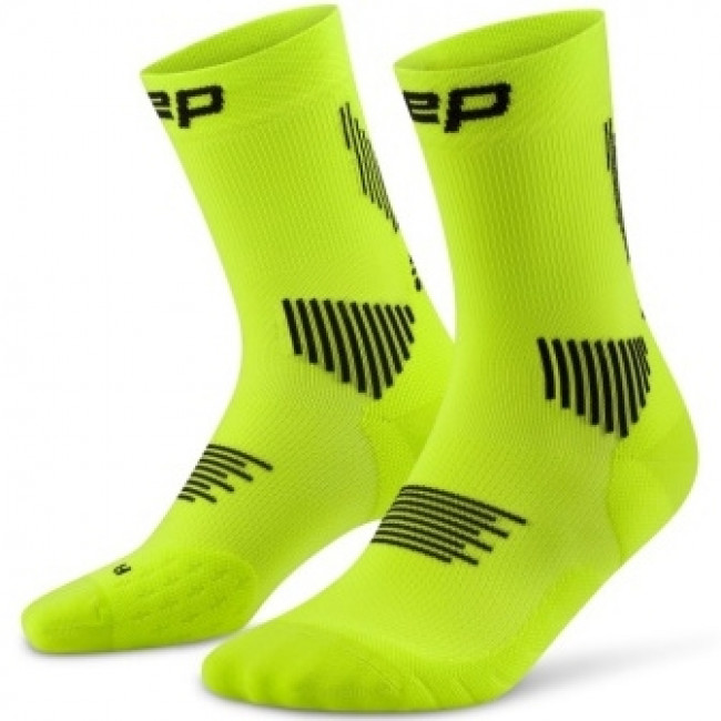 CEP Core Run Socks Mid Cut 5.0, Laufsocken, Damen, lime