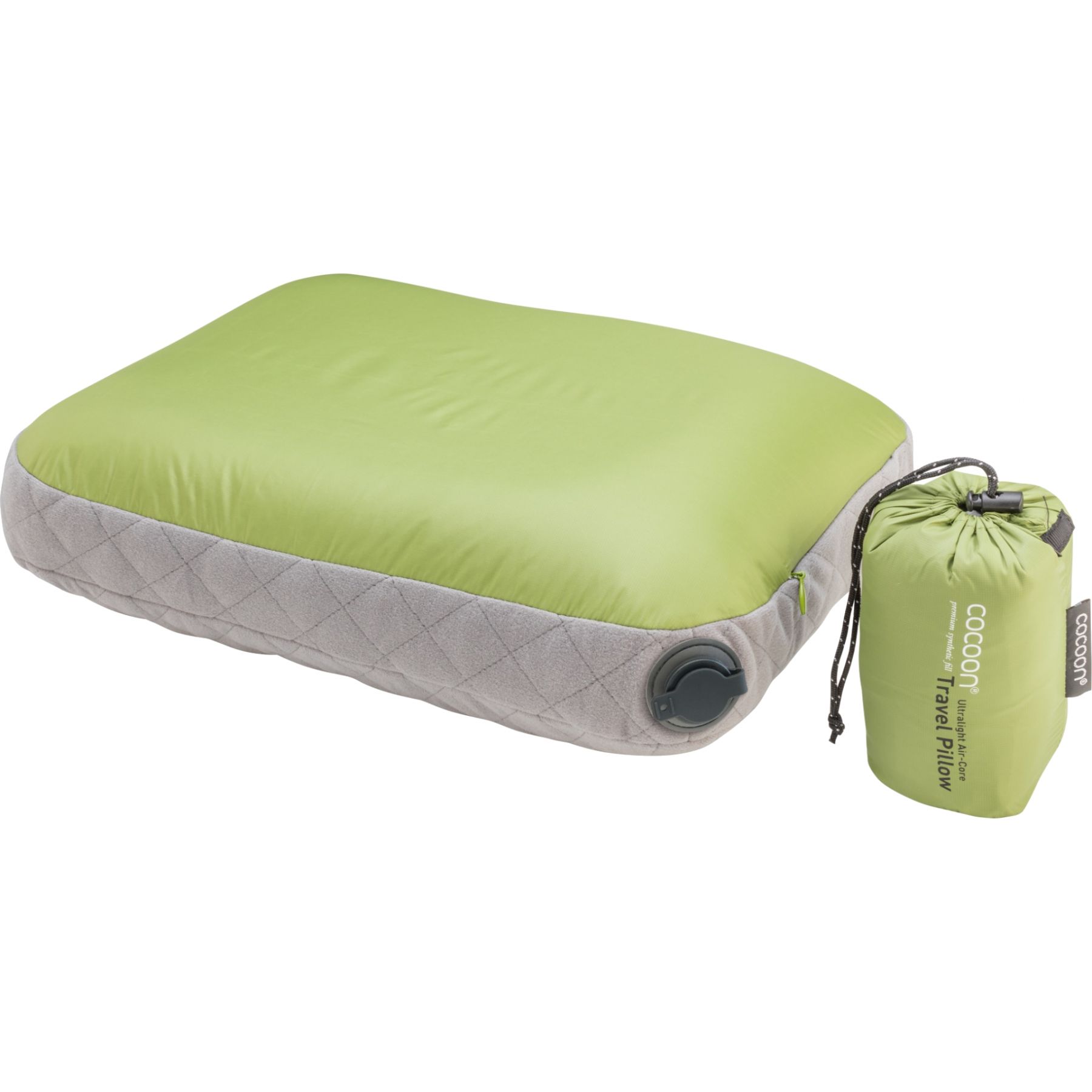 Cocoon Air-Core Pillow Ultralight, Kissen, wasabi/grau