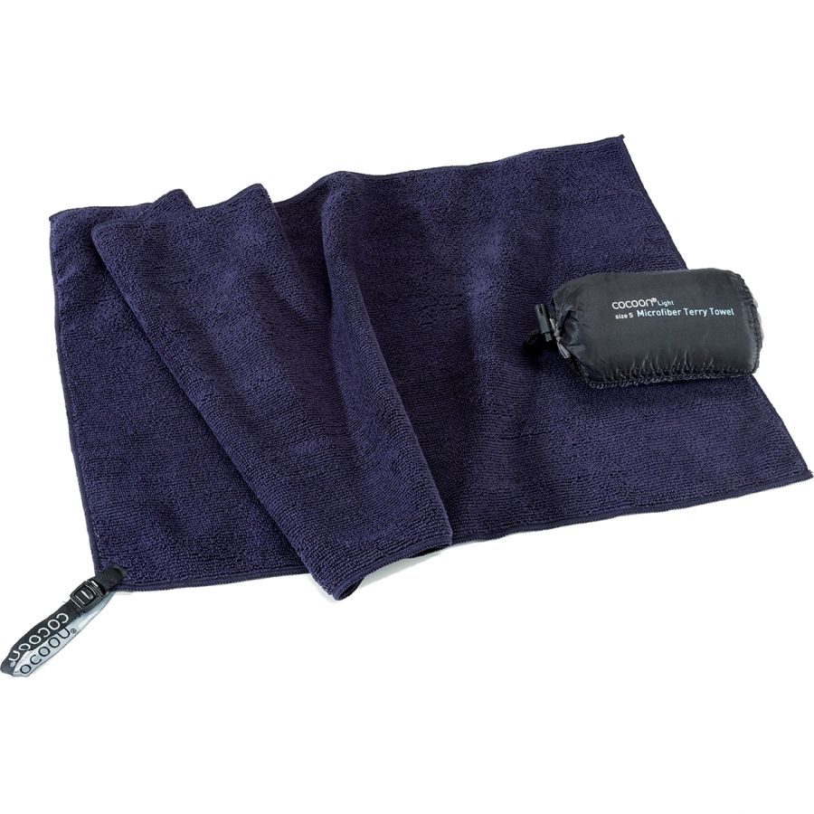 Cocoon Terry Towel Light, Microfaser Handtuch, delfinblau