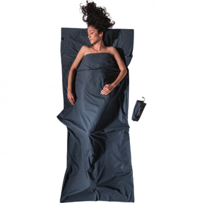 Cocoon TravelSheet, 100% Organic Cotton, Schlafsack, heater grau