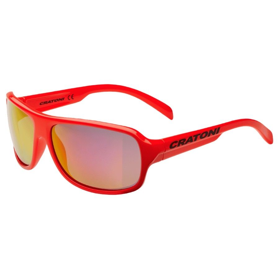 Cratoni C-Ice JR, Brille, rot