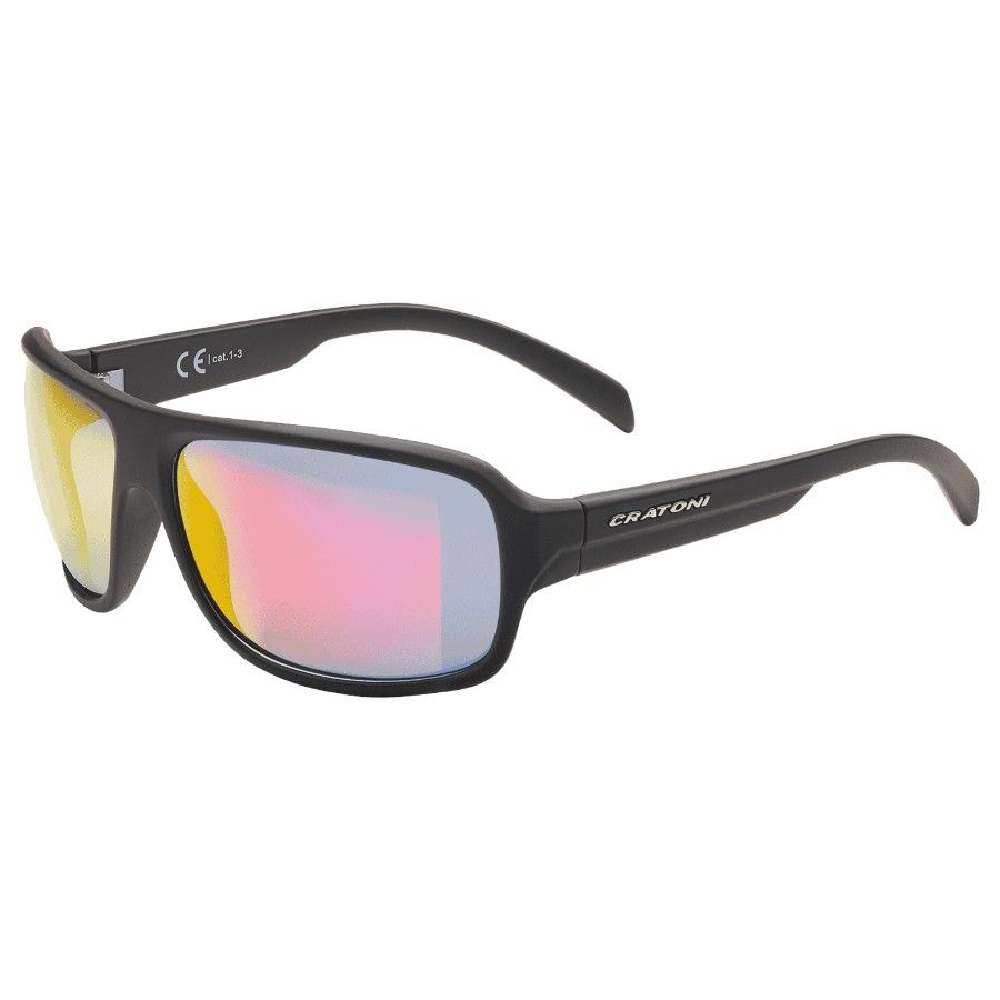 Cratoni C-Ice NXT Photochromic Clear W/O Mirror, Sonnenbrille, schwarz