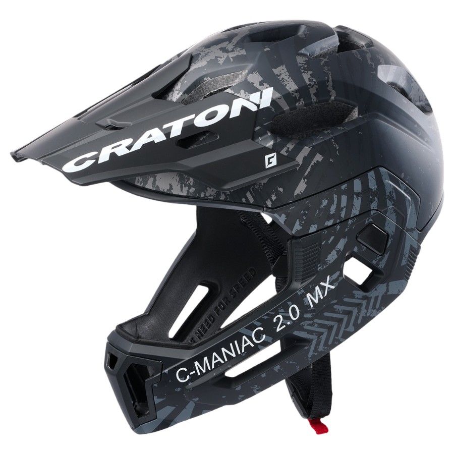 Cratoni C-Maniac 2.0 MX, Fahrradhelm, schwarz/grau