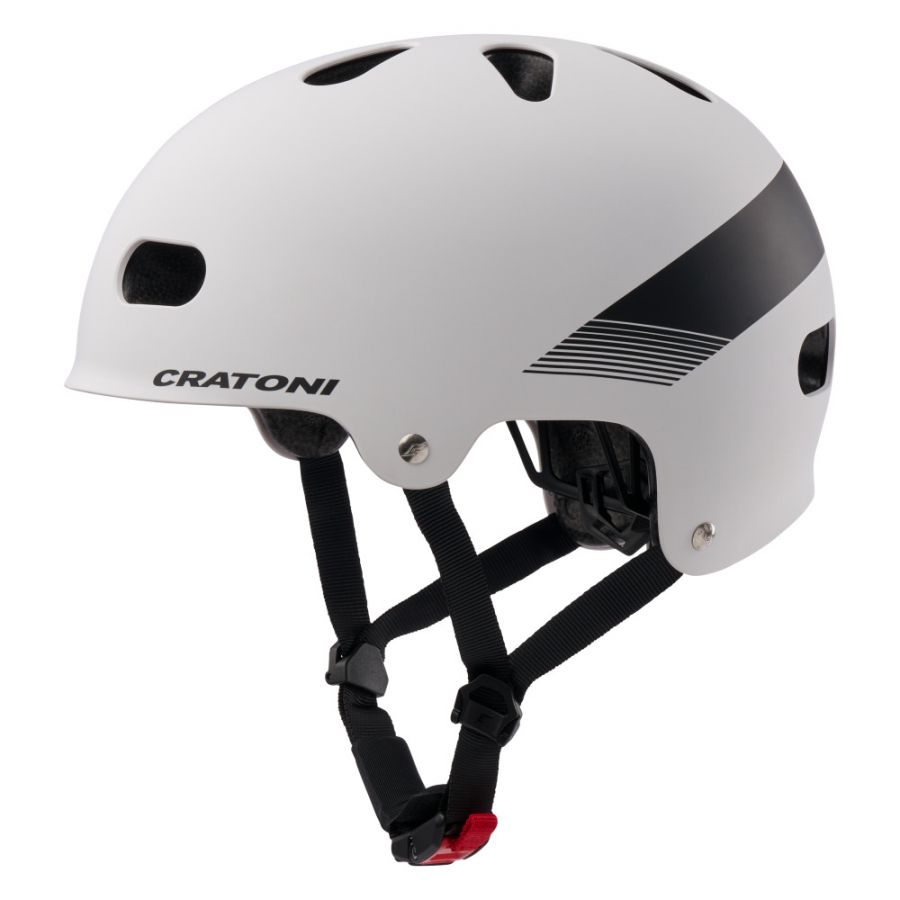 Cratoni C-Mate JR, Fahrradhelm, matt weiß/schwarz