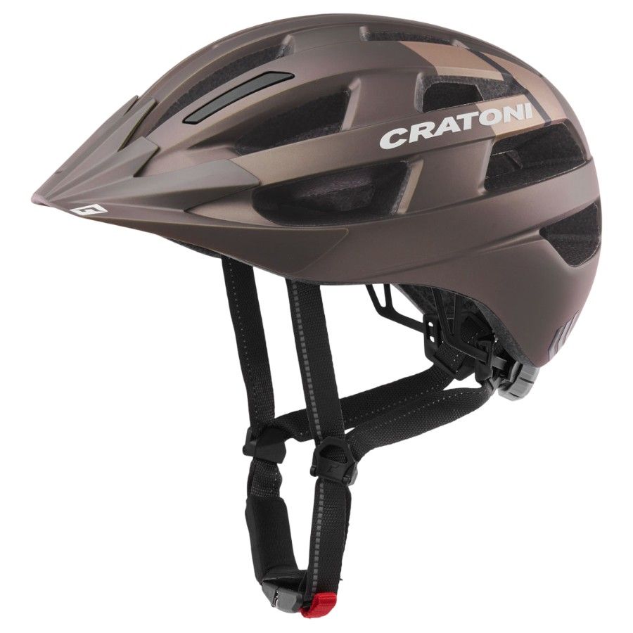 Cratoni Velo-X, Fahrradhelm, mattbraun