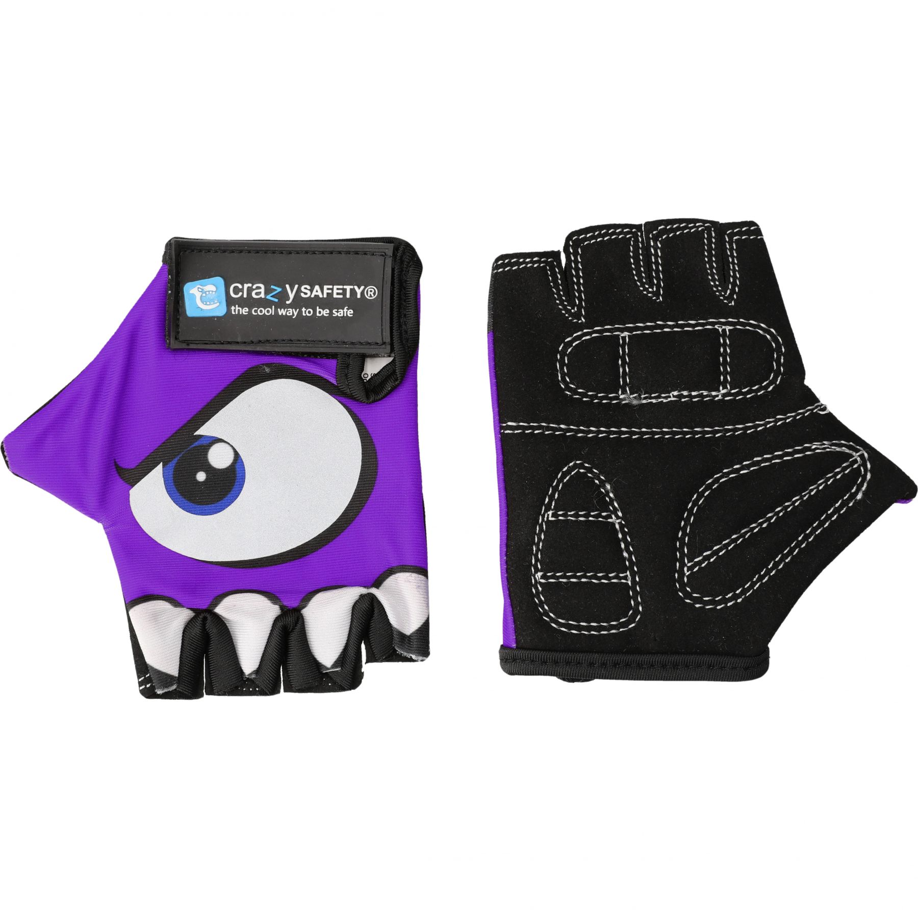 Crazy Safety, Fahrradhandschuhe, Junior, lila