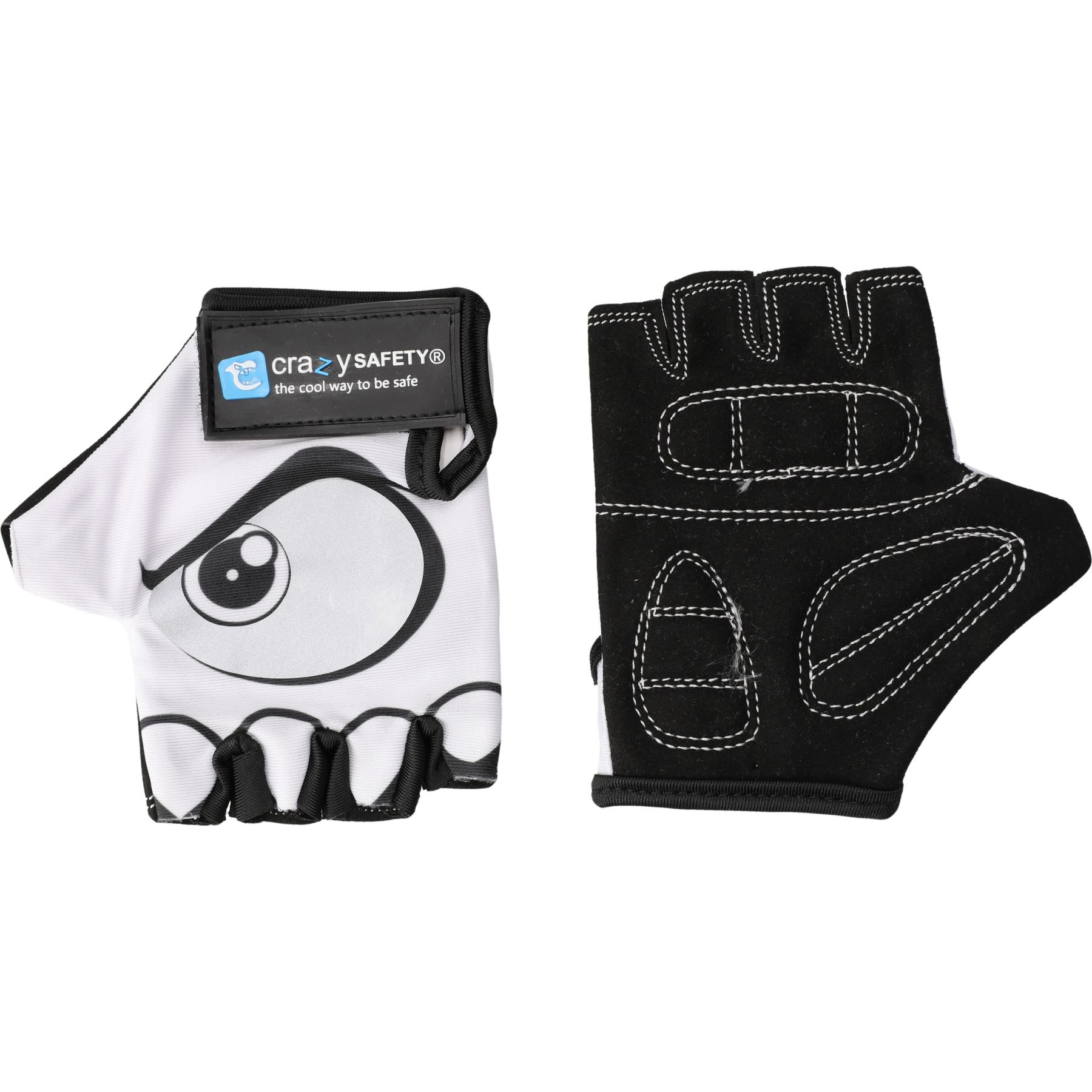 Crazy Safety, Fahrradhandschuhe, Junior, weiss