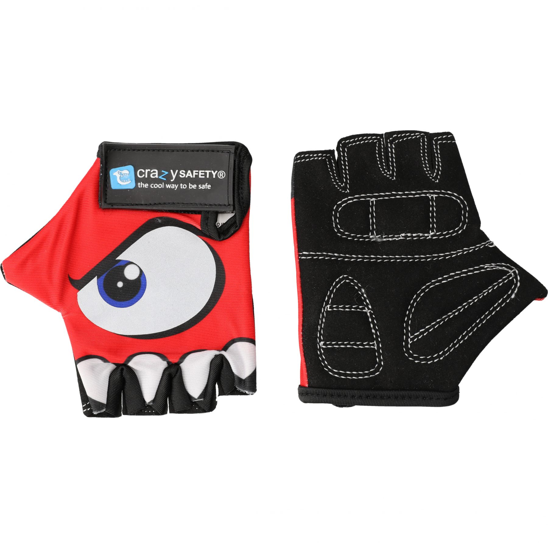 Crazy Safety, Fahrradhandschuhe, Junior, rot