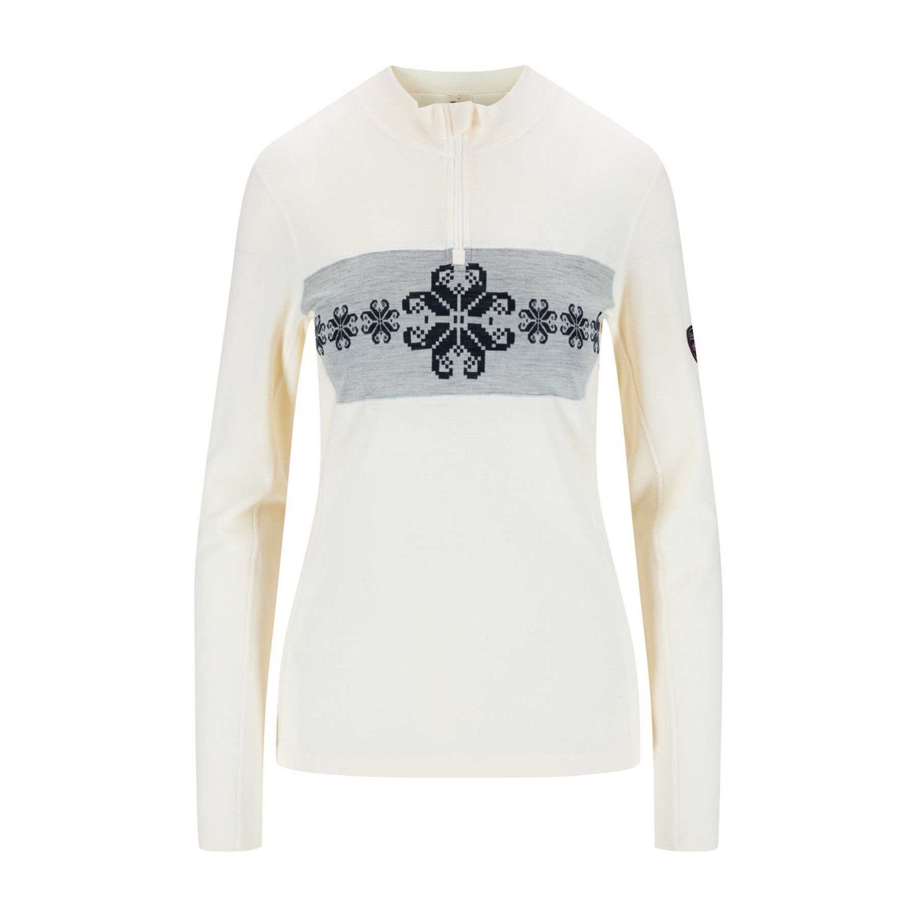 Dale of Norway Falkeberg Baselayer Half Zip, Funktionsunterwäsche, Damen, weiß
