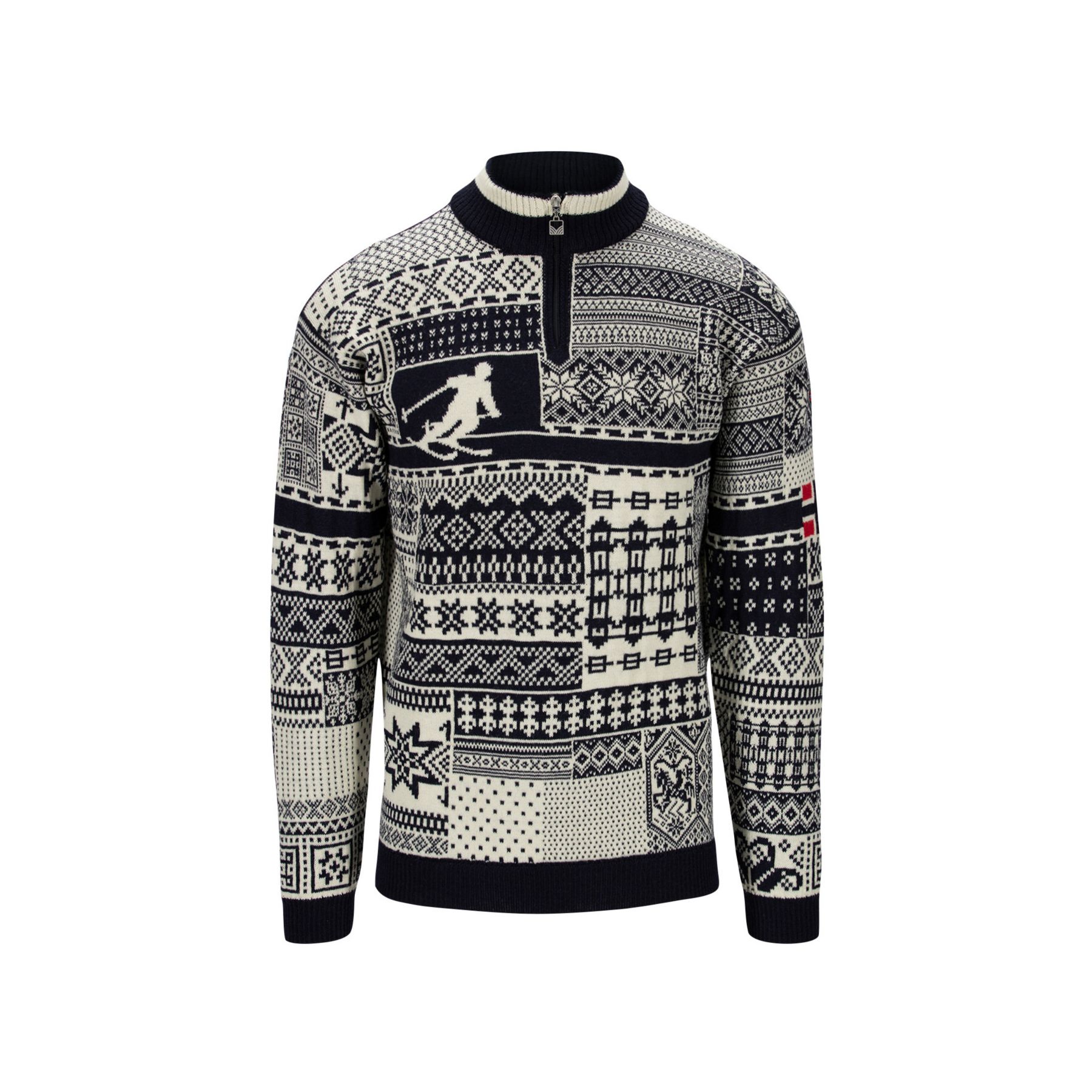 Dale of Norway History Pullover, Fleecejacke, Herren, navy offwhite