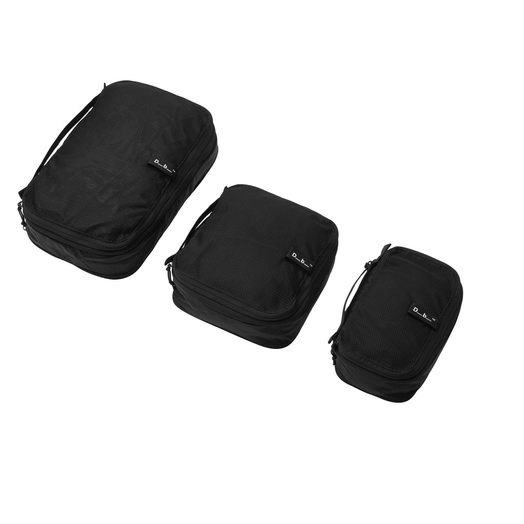Db Db Packing Cube 3Pcs Set, Black Out, Black Out
