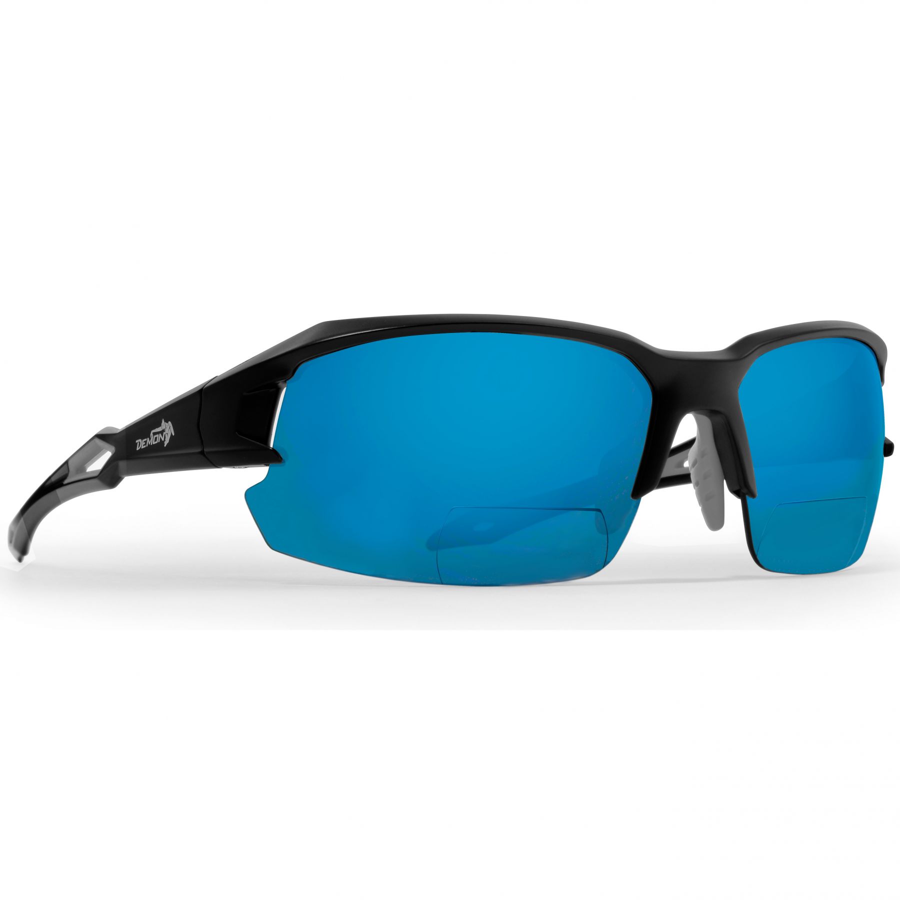 Demon Demon Tiger Sun, Sonnenbrille mit Lesefeld, schwarz/grau, Matte Black Grey