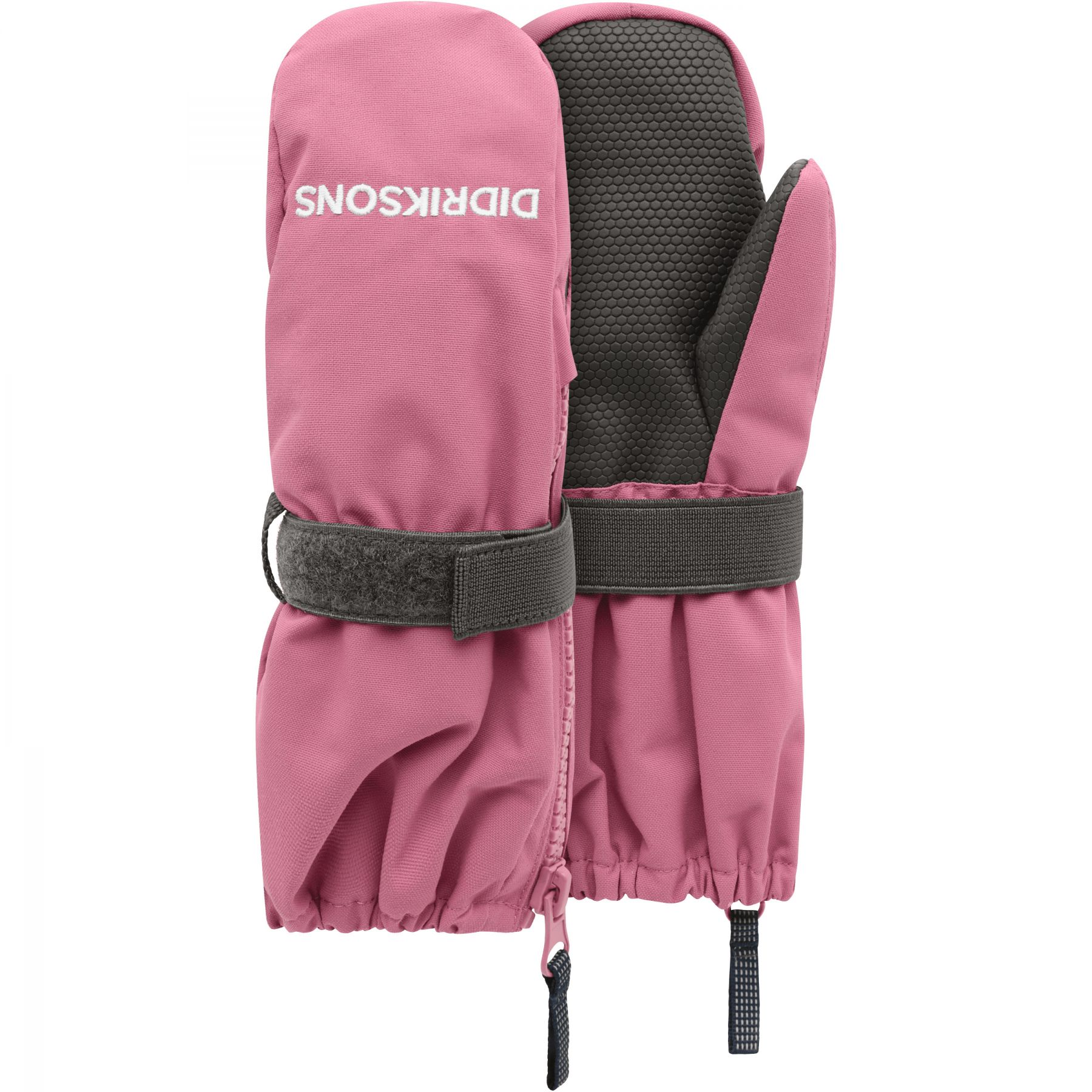 Didriksons Biggles Zip 9, Fäustlinge, Kinder, rosa