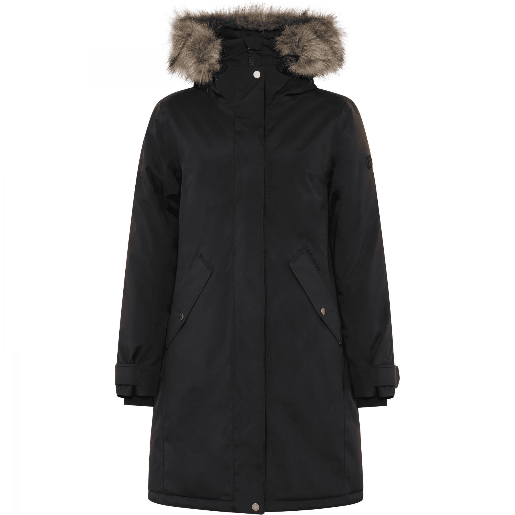 Didriksons Erna 2, Parka, Damen, schwarz