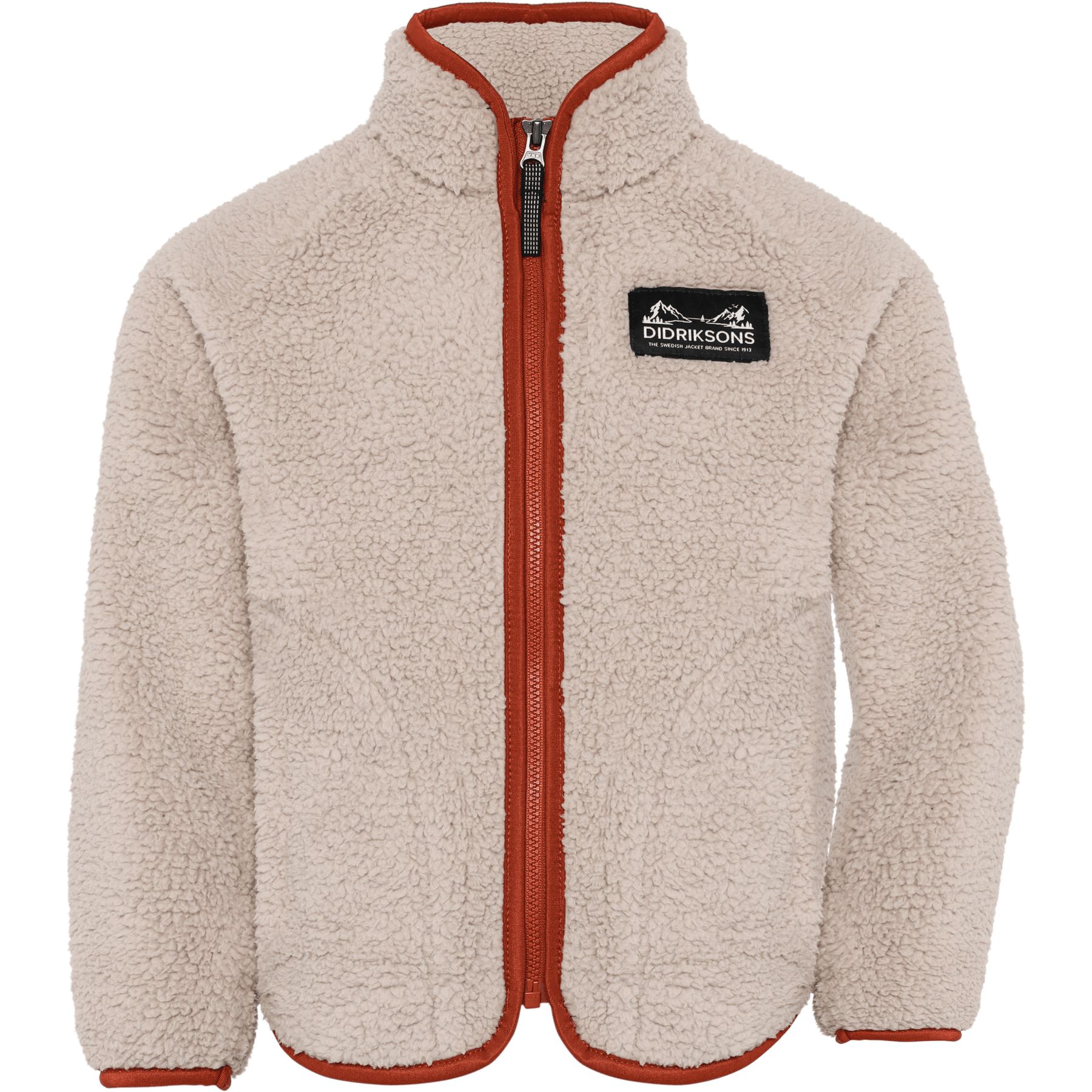 Didriksons Didriksons Gibbs 2, Fleecejacke, Kinder, beige, Beach Beige/Rust