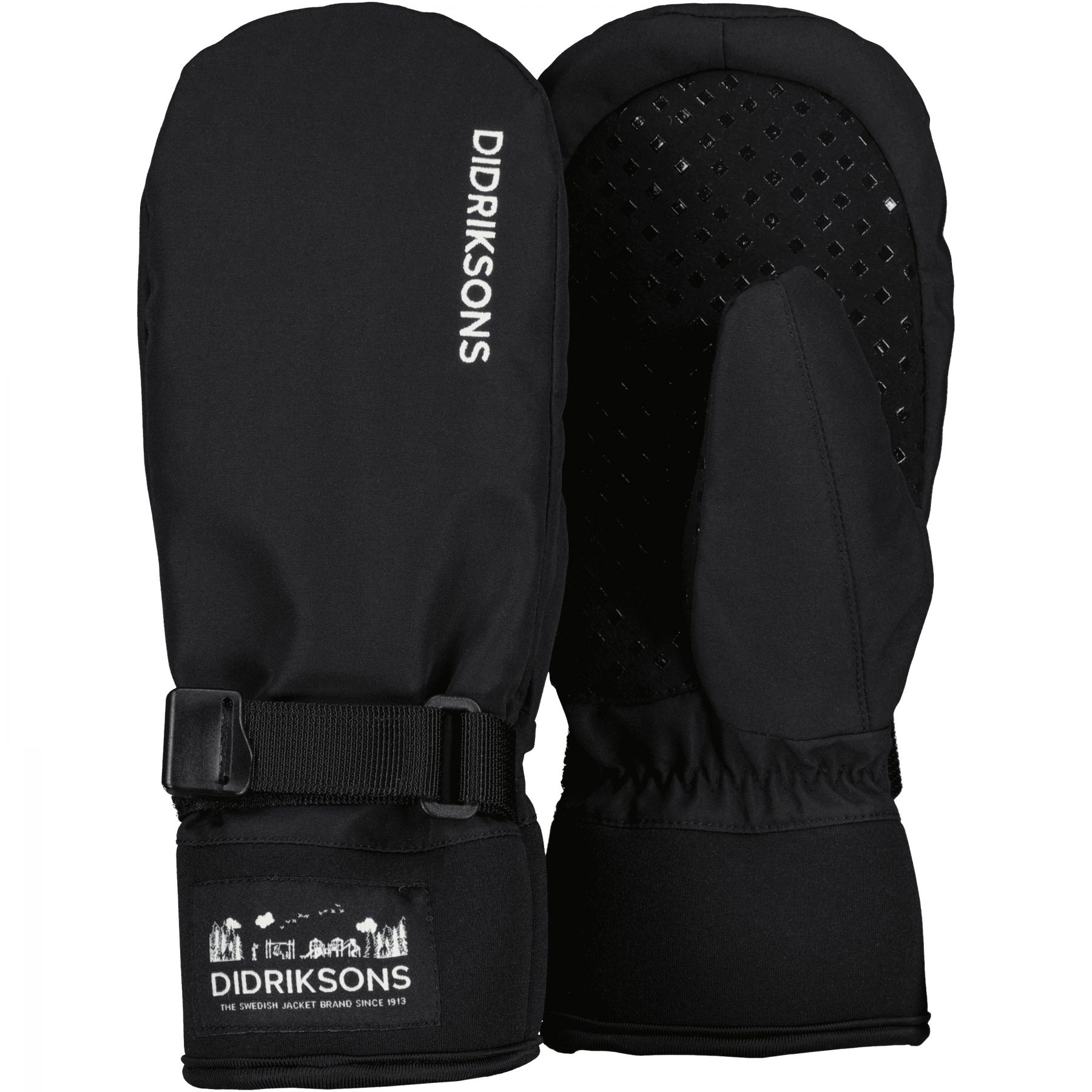 Didriksons Lovas 2, Fäustlinge, Junior, schwarz