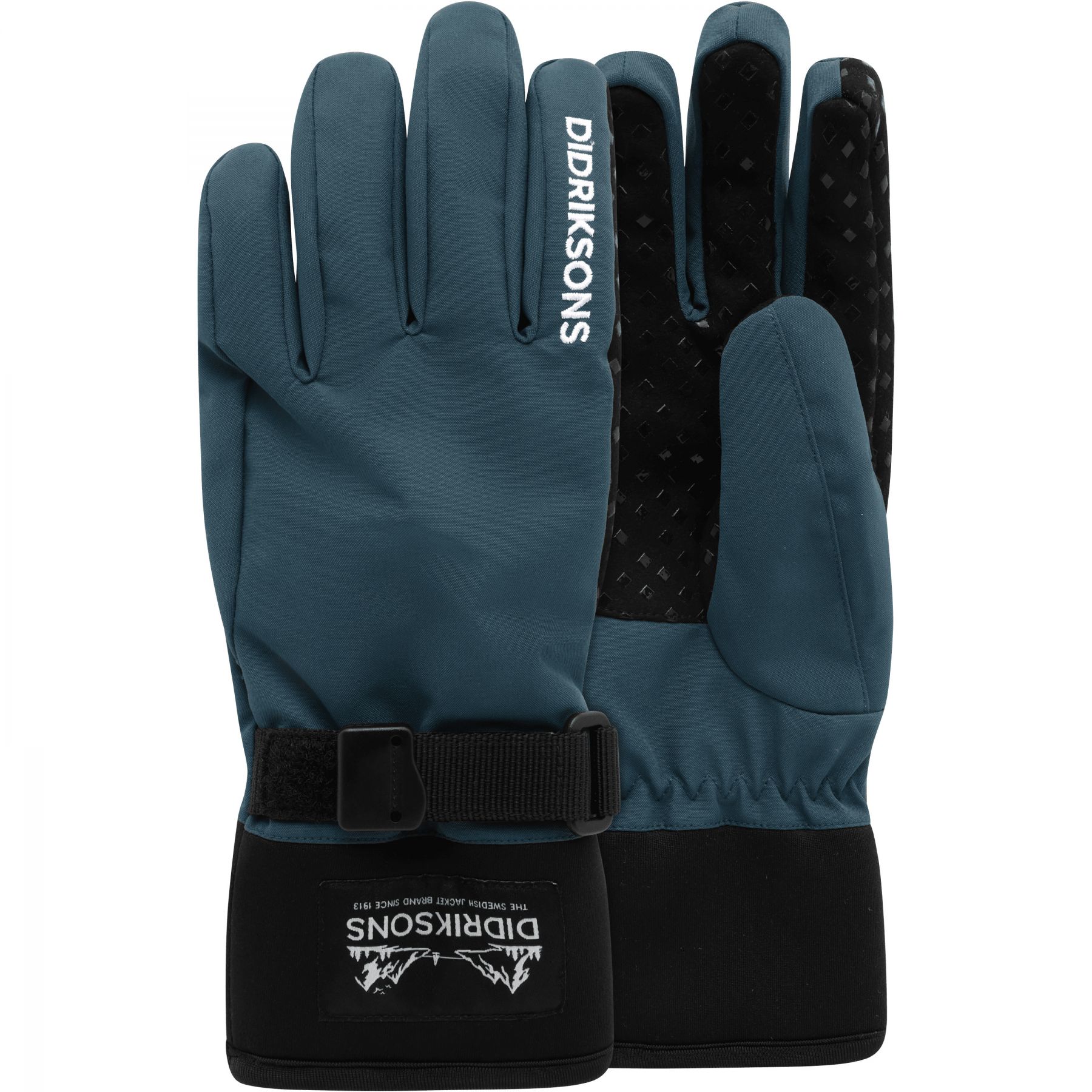 Didriksons Lovas 3, Skihandschuhe, Junior, blau