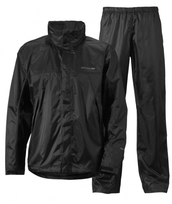 Didriksons Didriksons Herren-Regenset, schwarz, Black