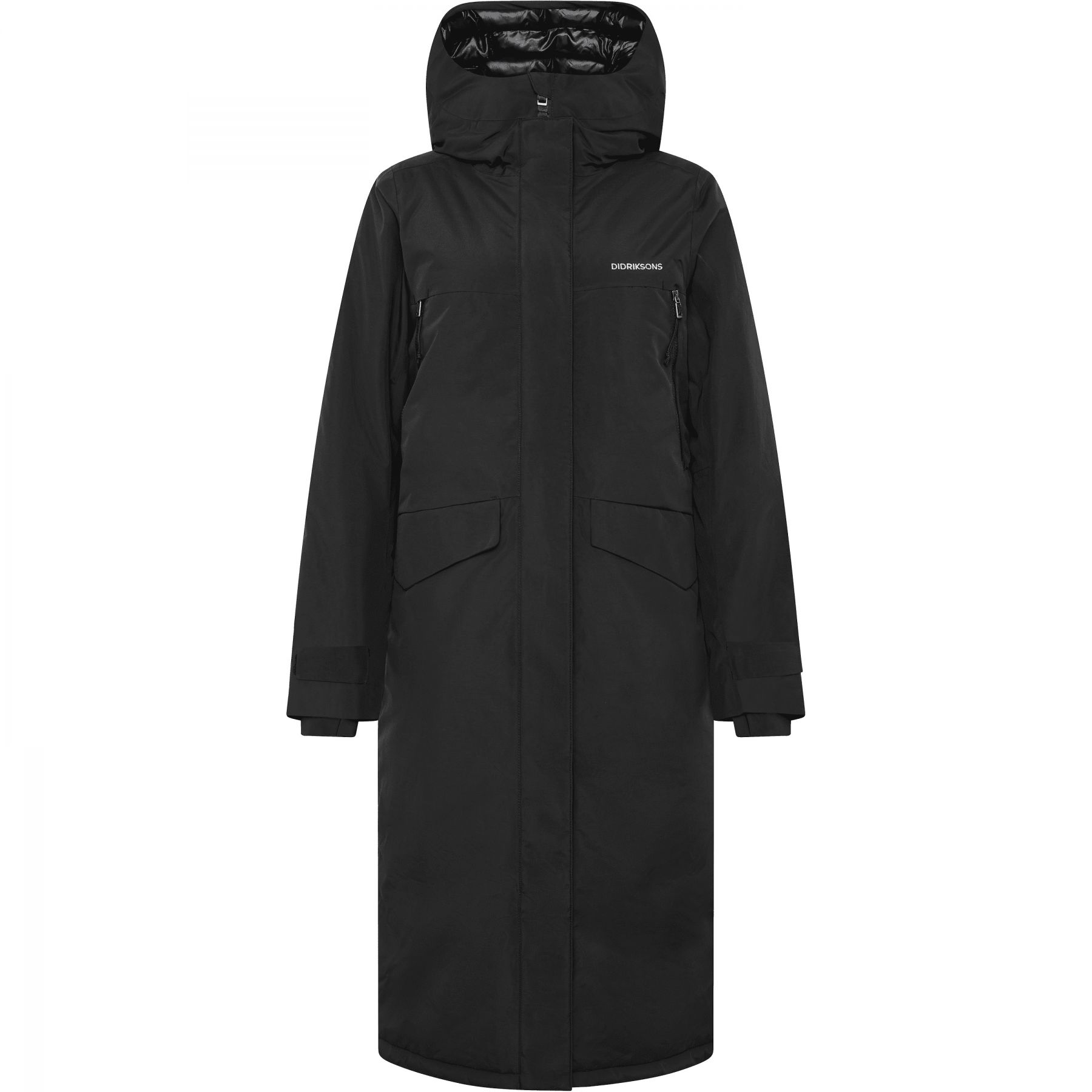 Didriksons Neja long, Parka, Damen, schwarz