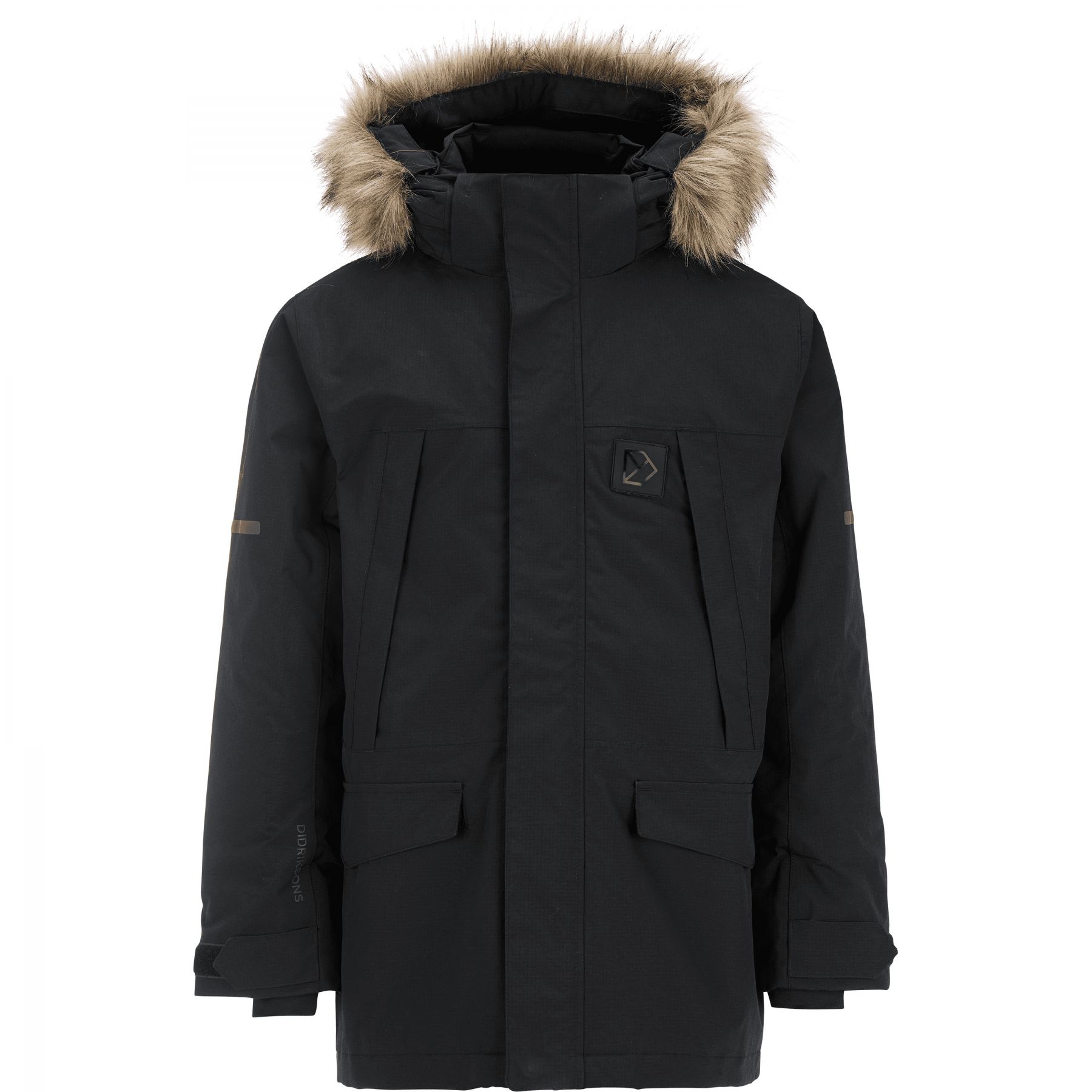 Didriksons Sylvin 2, Parka, Junior, schwarz