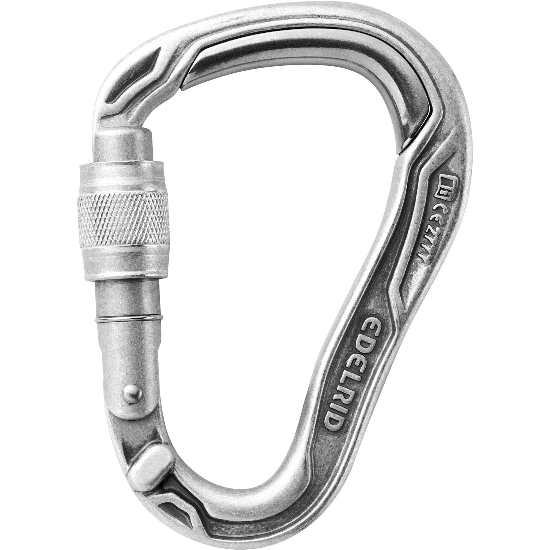 Edelrid HMS Bulletproof Screw Eco Karabiner, Unisex, Silber