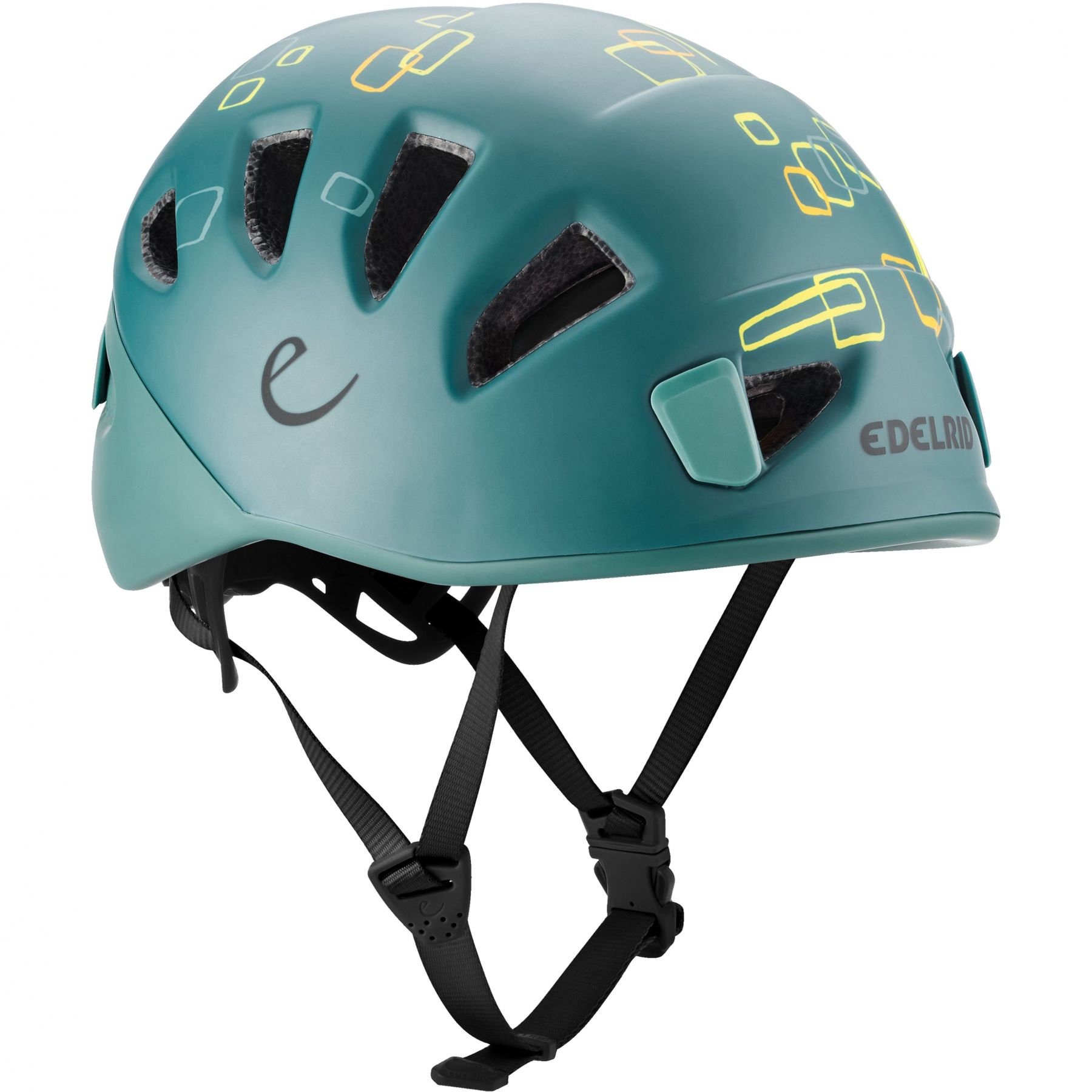 Edelrid Softshell Helm, Kinder, Jade-Petrol