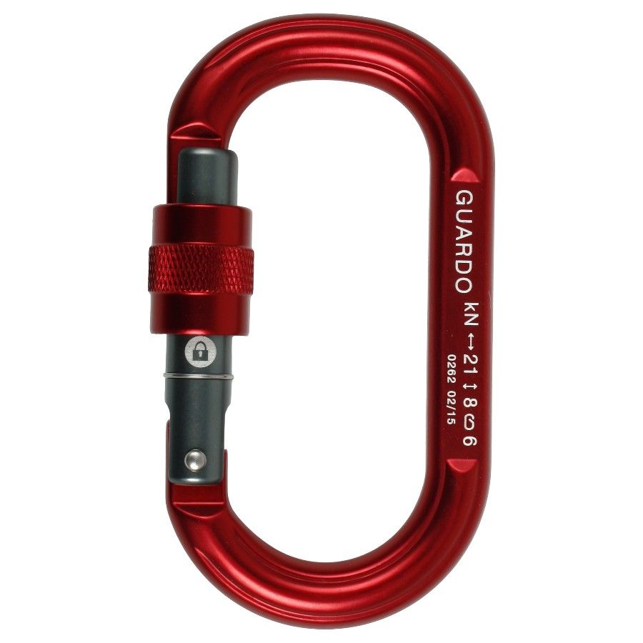 Edelweiss Karabiner Guardo Oval Schraubverschluss, Karabiner