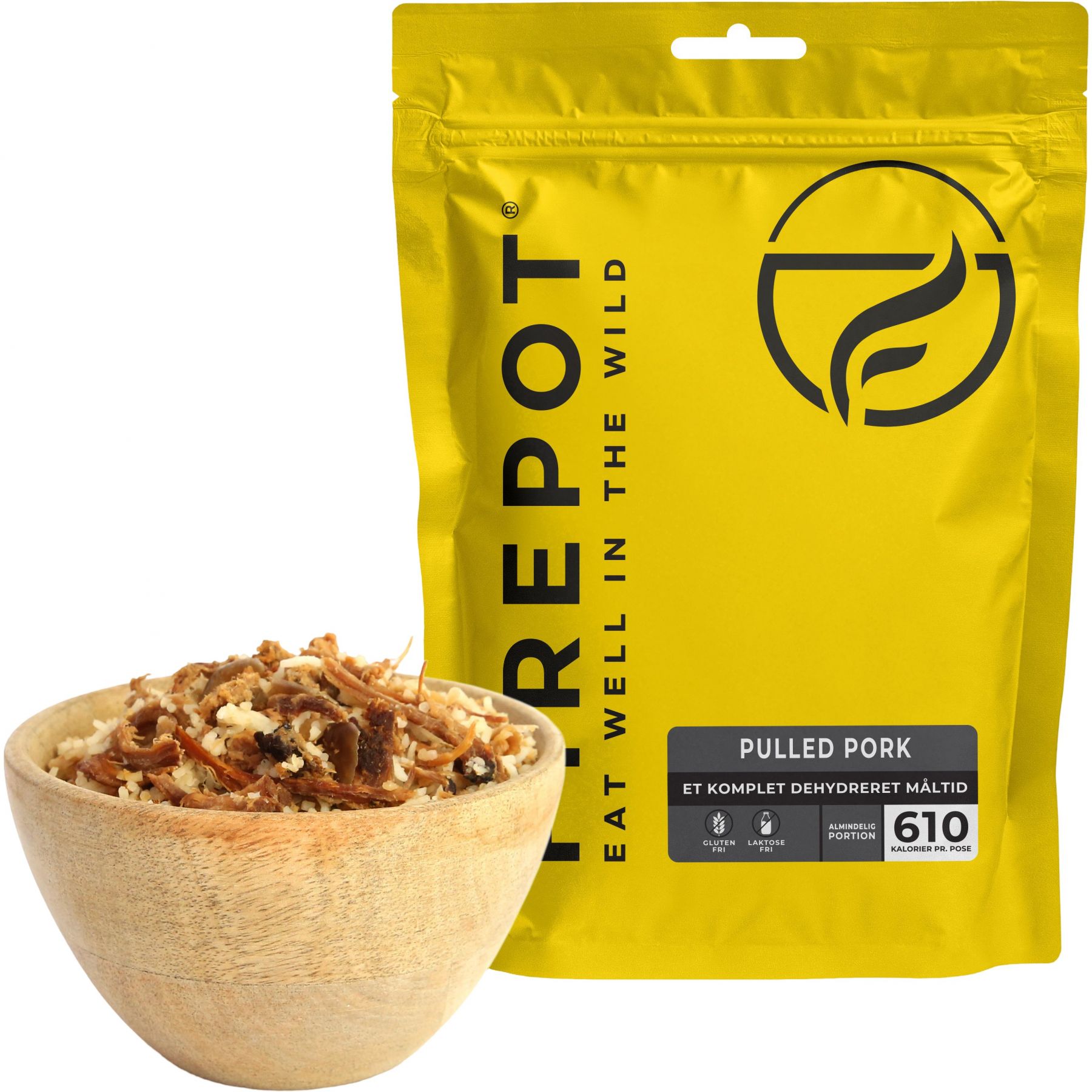 Firepot Pulled Pork, gefriergetrocknete Nahrung, Reg