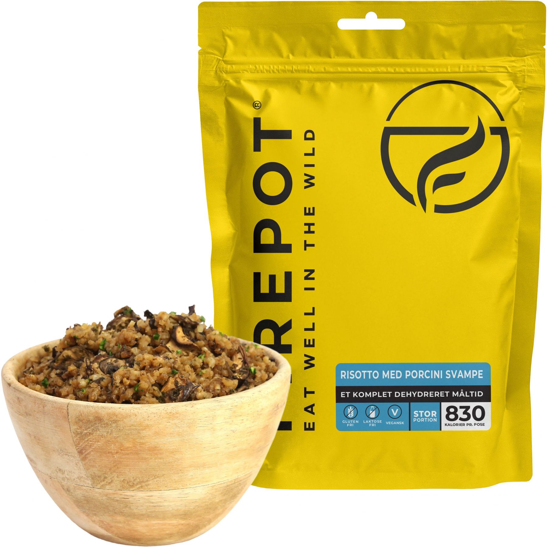 Firepot Risotto mit Steinpilzen, gefriergetrocknete Nahrung, XL