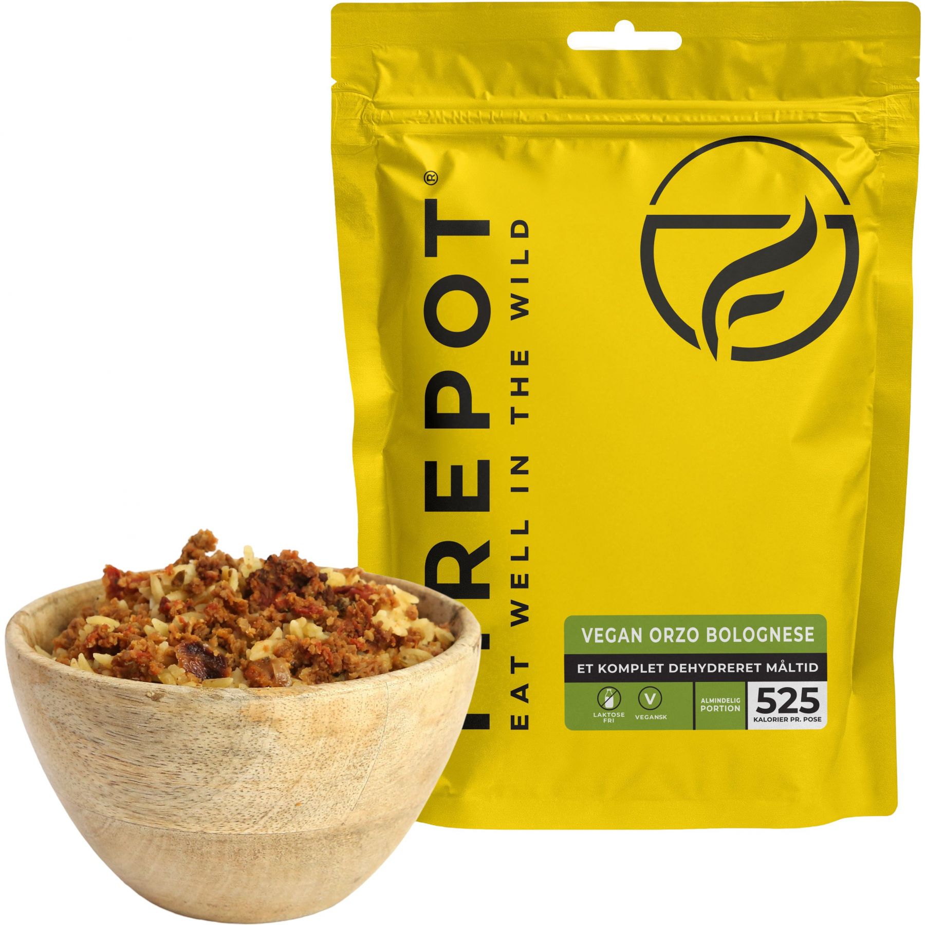 Firepot Vegane Orzo Bolognese, gefriergetrocknete Nahrung, Reg