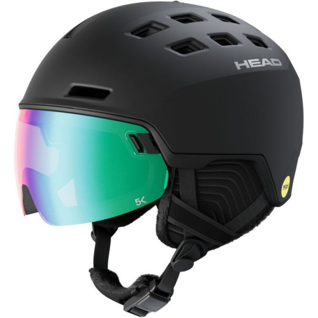 Head Head Radar 5K Photo MIPS, Skihelm mit Visier, schwarz, Nero