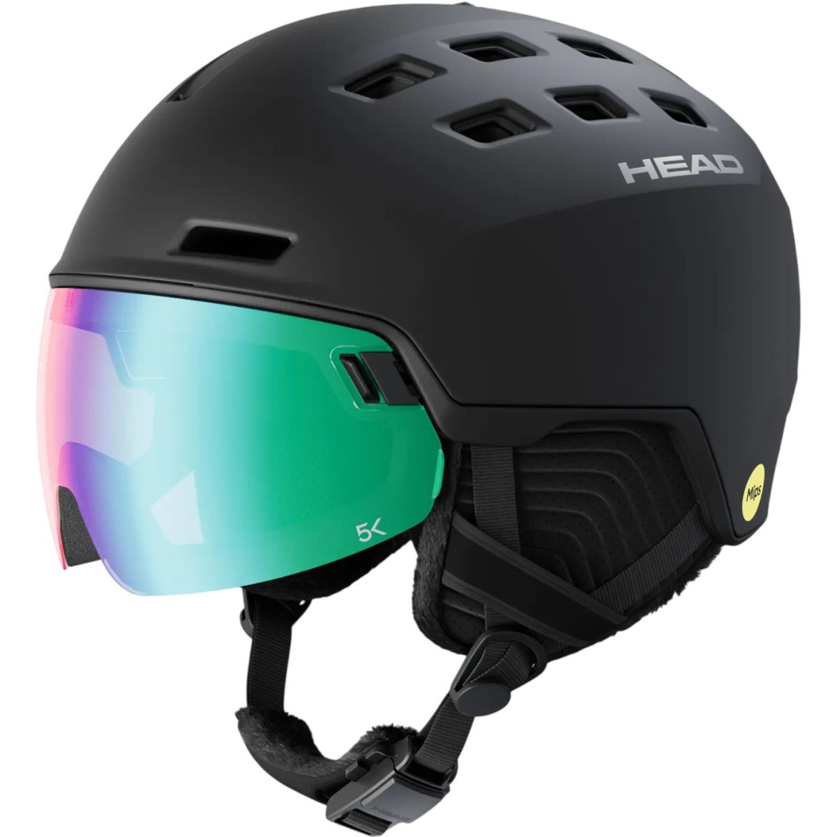 Head Radar 5K Photo MIPS, Skihelm mit Visier, schwarz