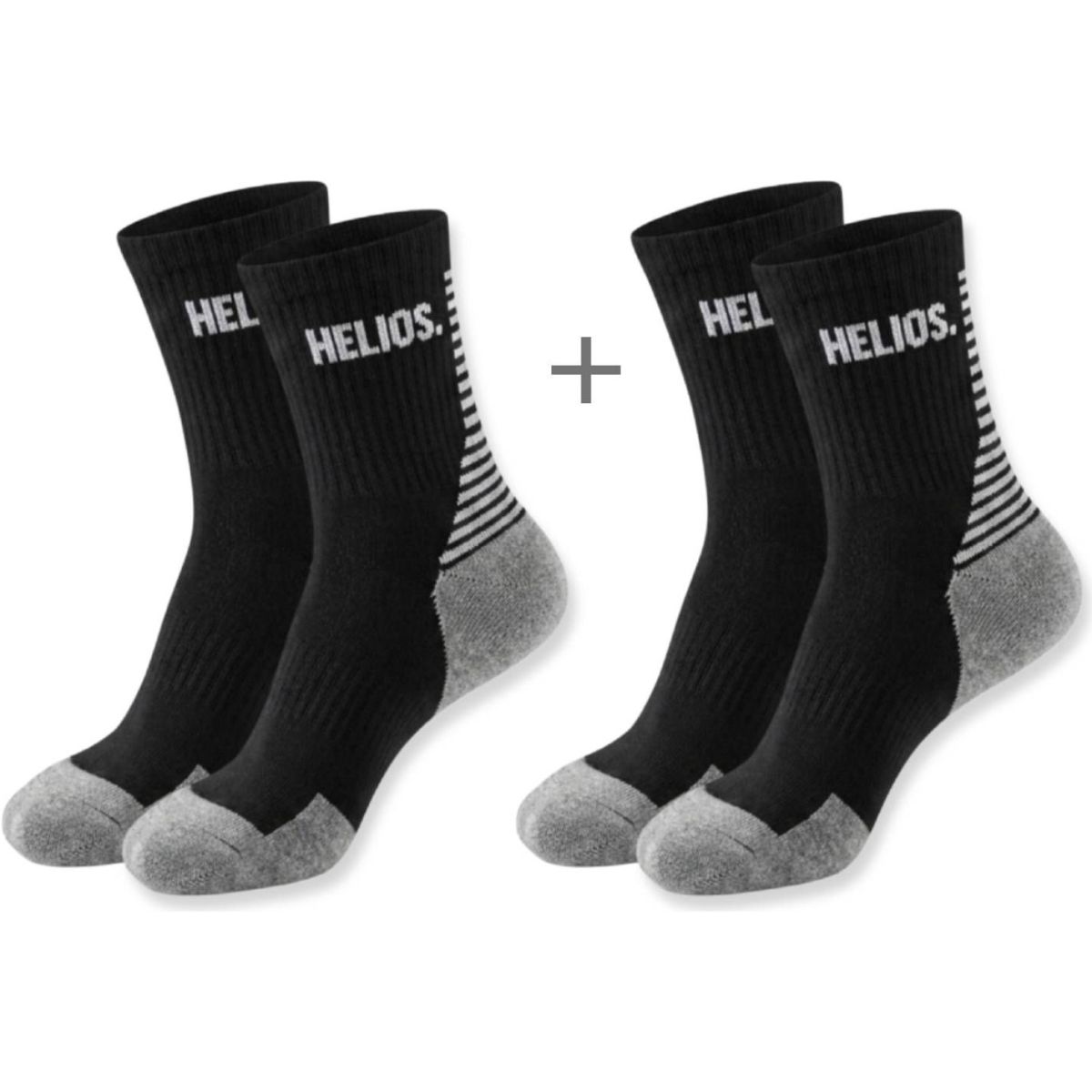 Helios HELIOS Coolmax, Laufsocken, 2 Paar, schwarz, Schwarz