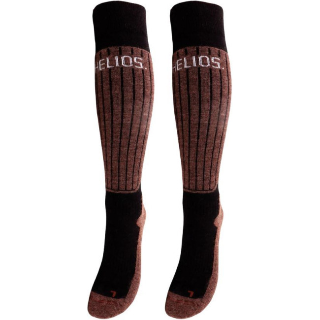 Helios Helios Merino One 60, Skisocken, 2 Paar, braun, Brown
