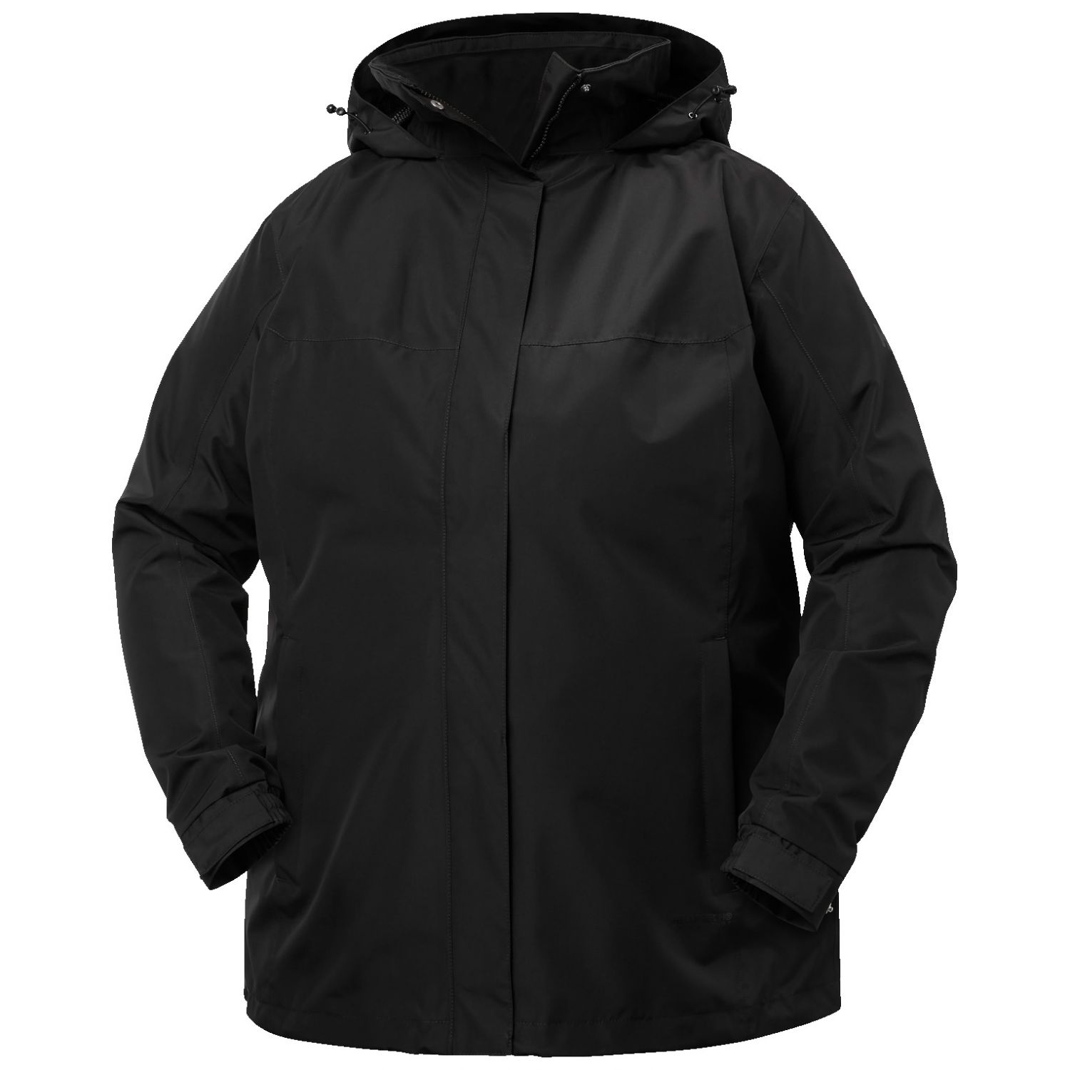 Helly Hansen Aden Plus, Regenjacke, Damen, Plus Size, schwarz